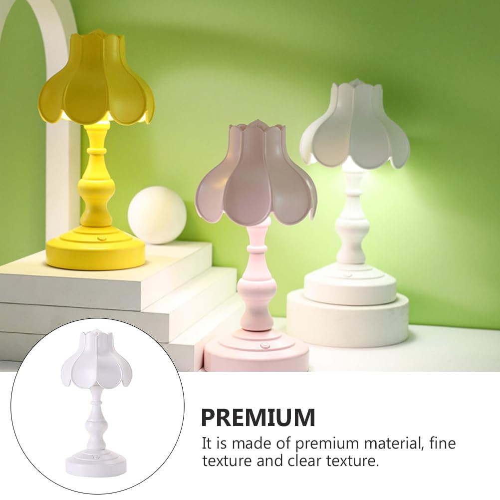 Ukcoco Usb Charging Desk Lamp, Mini Led Reading Light, Nightstand Lamp For Bedroom, Student Dorm, White, 7.08X2.95X2.95 Inch, Plastic