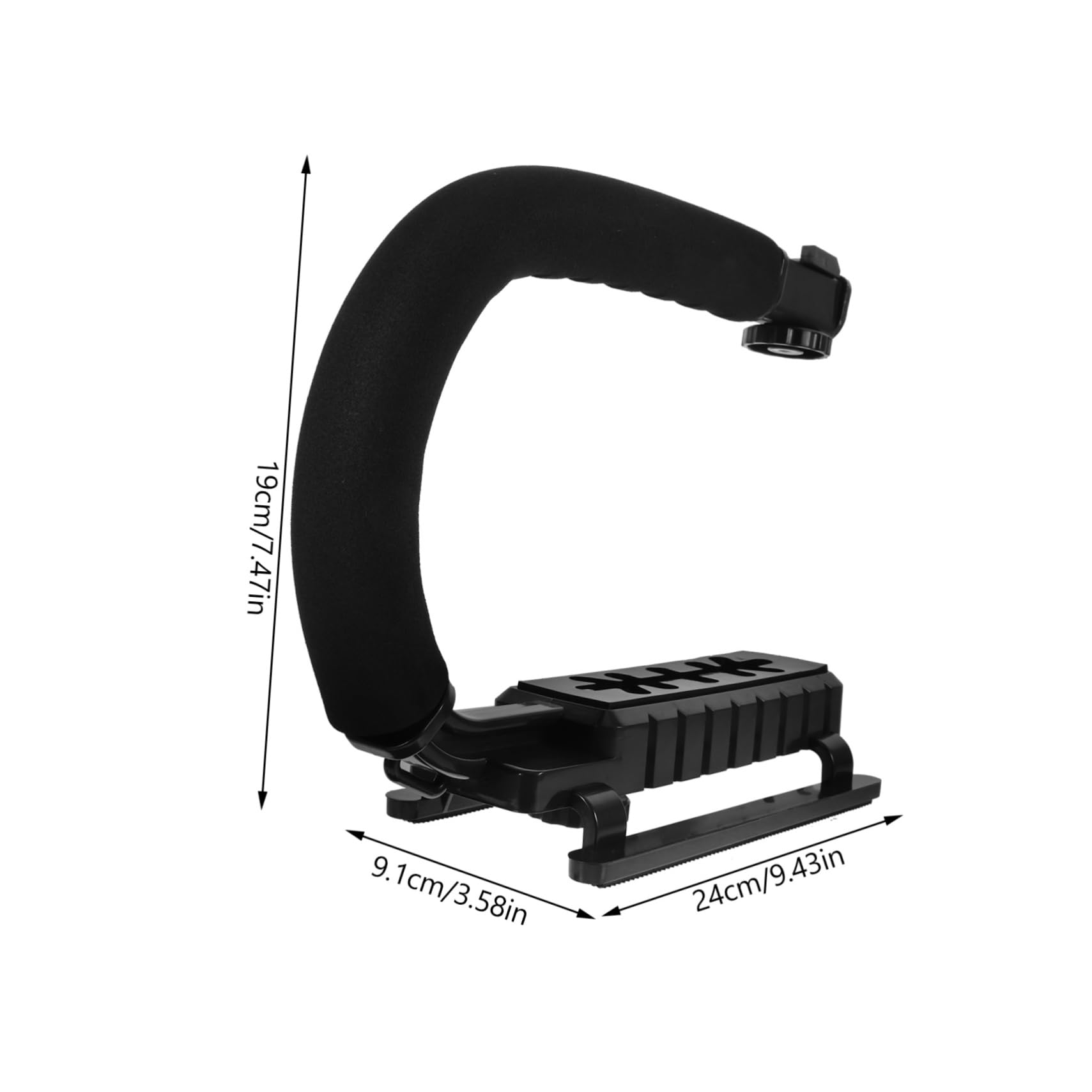 Artibetter Action Camera Stabilizer Gimbal Stabilizer Phone Holder Dslr Accessory Lightweight Portable U- Handheld C- Bracket