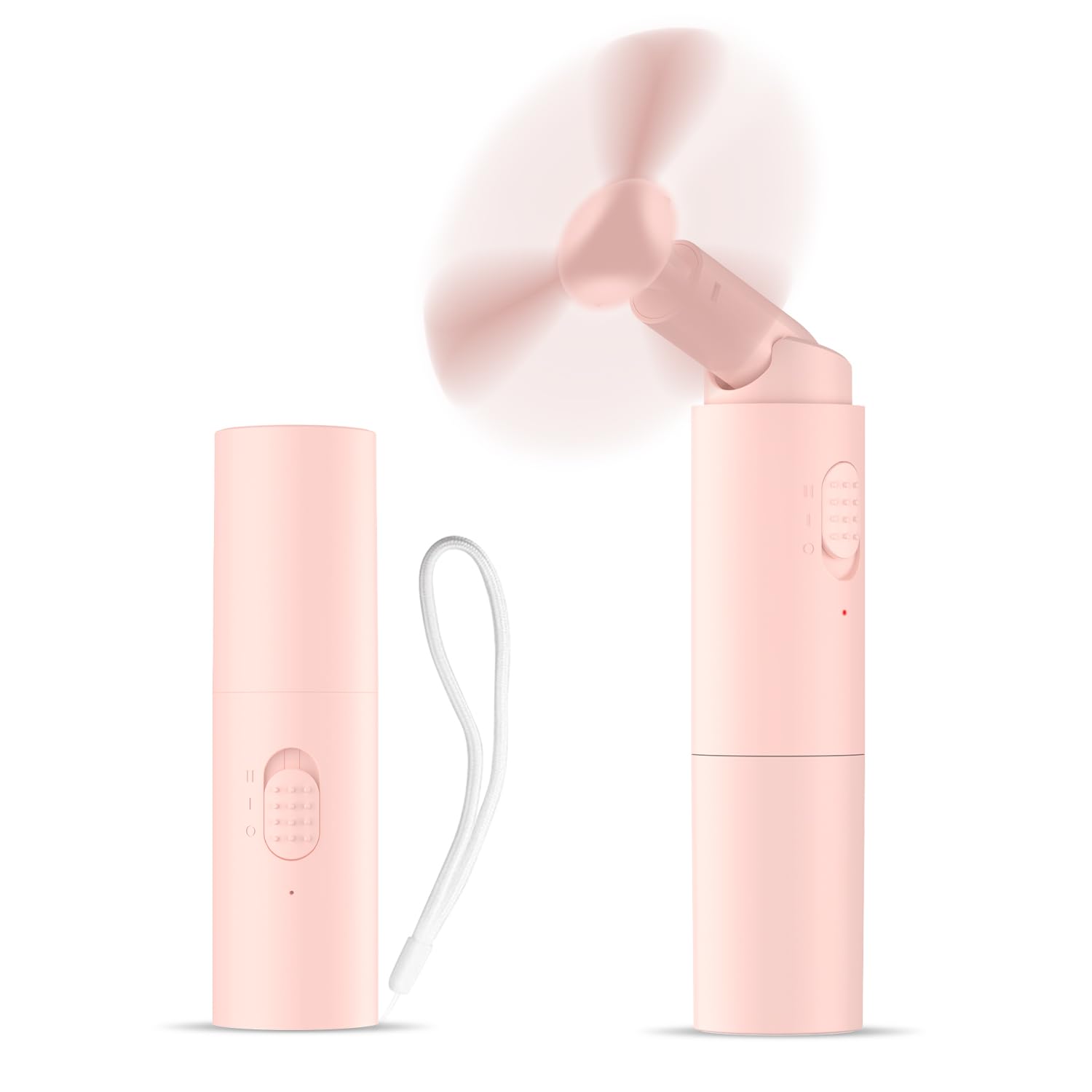 Handheld Fan Mini Fan Rechargeable,Portable Fan With 3000Mah Battery Eyelash Fan Indoor Outdoor - Koospark