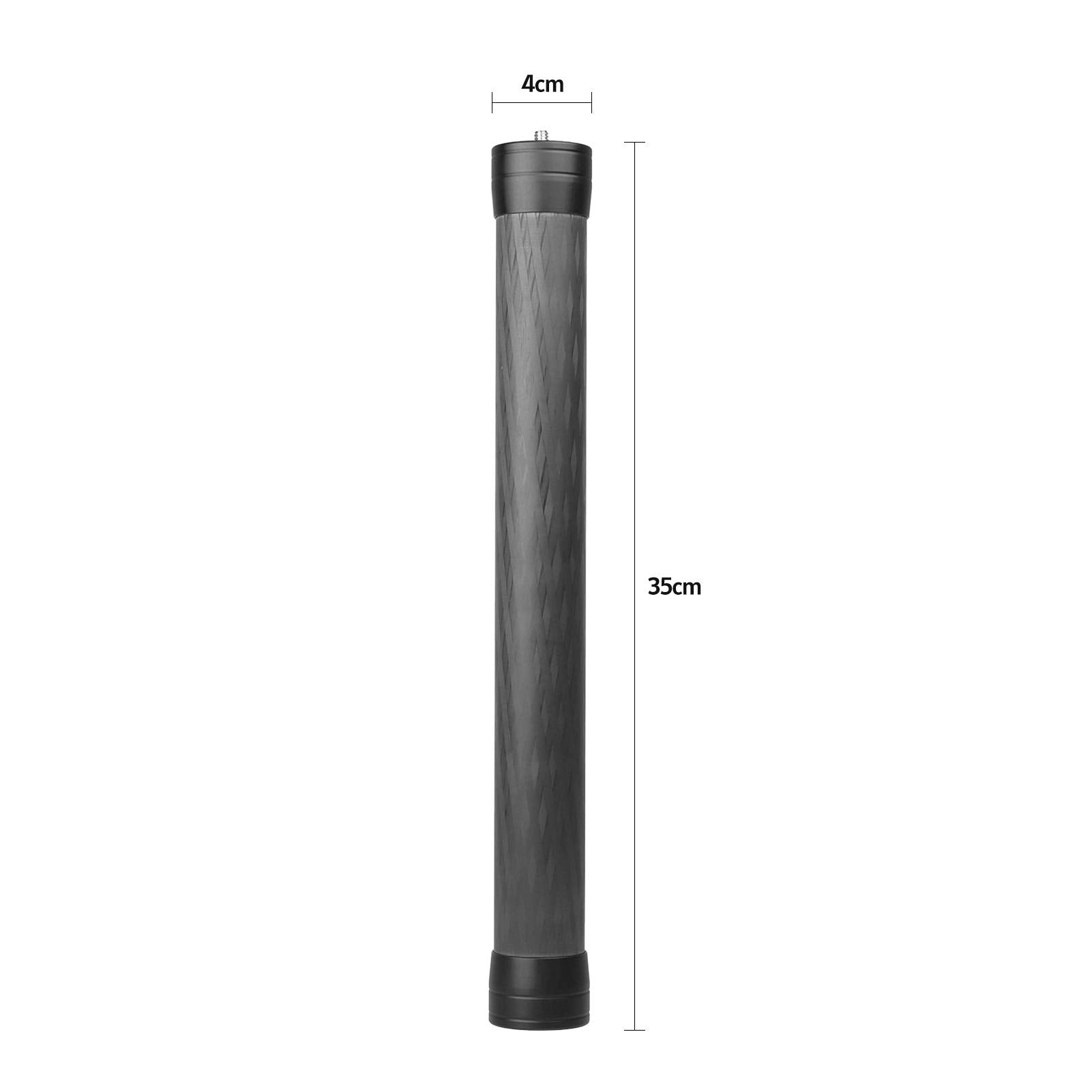 Andoer Universal Carbon Fiber Extension Rod 35Cm/13.8" With 1/4" 3/8" Mounting Interface For Video Gimbal Stabilizer