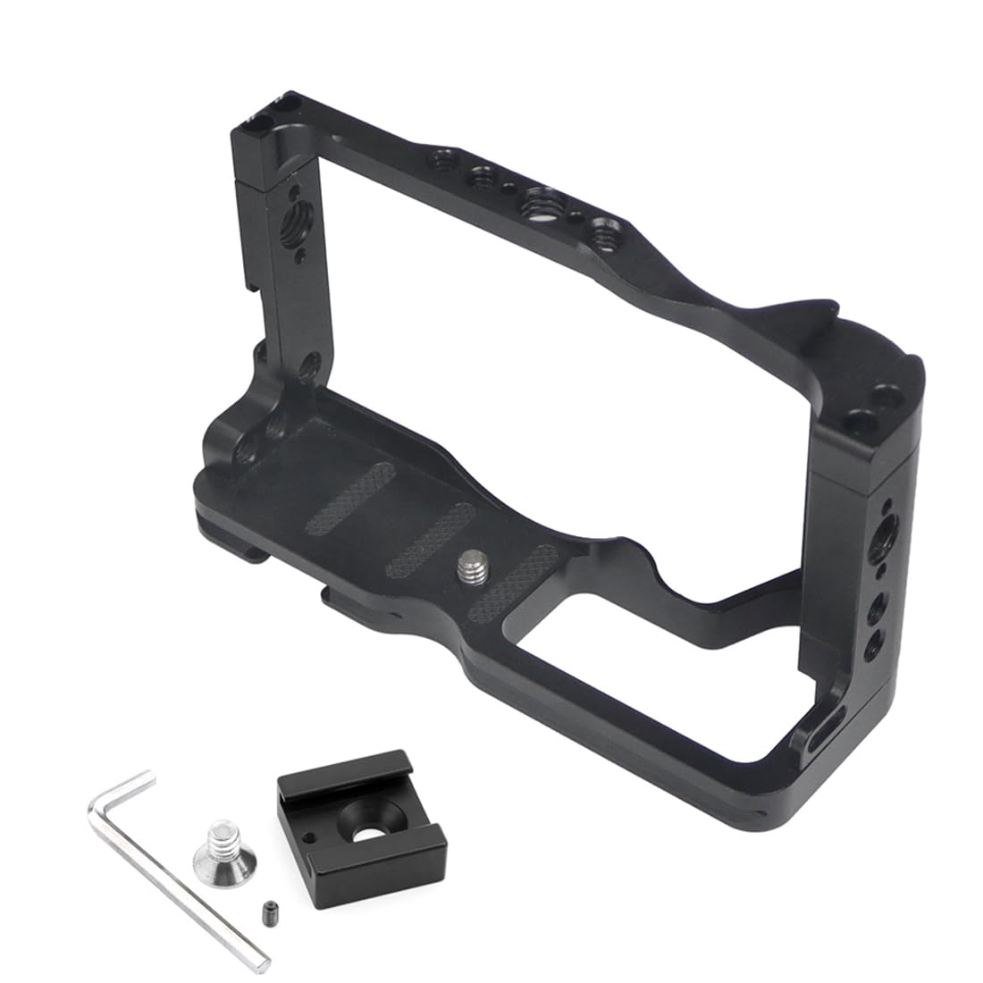 Novelgoal Camera Cage Rig, Quick Release Camera Cage Protective Case Compatible With M6 2 Dslr Video Film Vlog Stabilizer (Cage Only)
