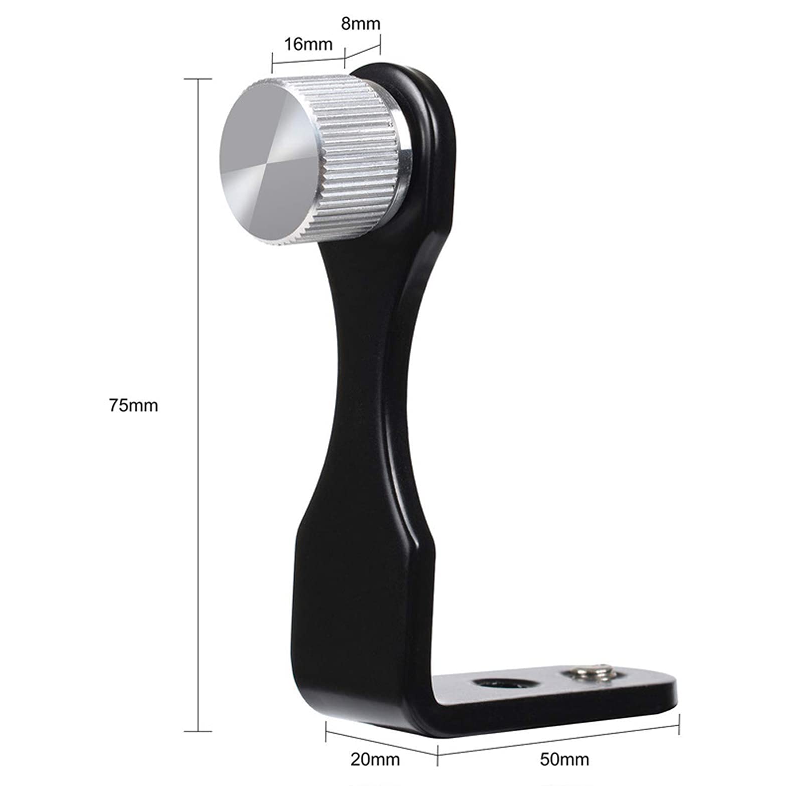 Agorizeo L-Type Binocular Tripod Adapter 1/4 Inch Screw Hole Mount Holder Versatile Tripod Attachment Metal Tripod Bracket Stable Tripod For Connecting Binocular Telescope And Camera Tripod