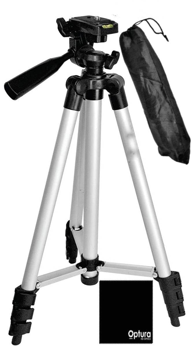 Optura Hd Optics 50" Professional Tripod For Canon Eos Rebel Dslr, Nikon, Sony, Pentax And All Similar Cameras