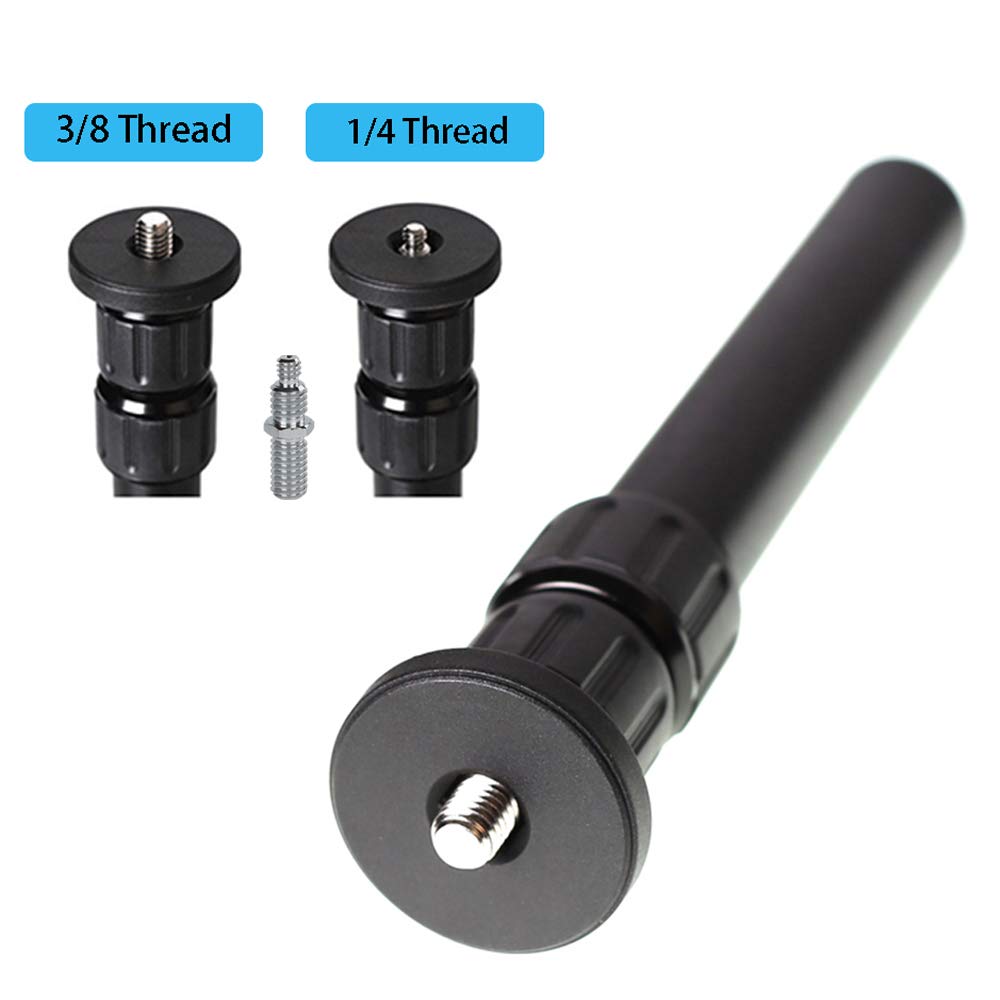 Fiewszihu Tripod Center Column Extension Camera Mount Extender Telescopic Rod 3 Section Pole For Monopod Dslr Photo Studio Outdoor Macro Shooting