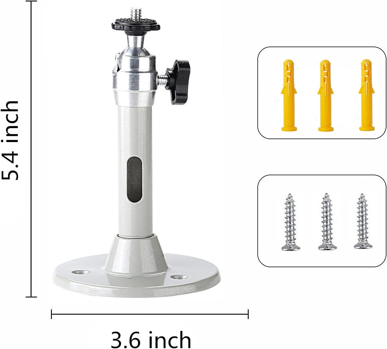 Boewill Mini Ceiling Wall Projector Mount Stand 360° Rotation Tripod Mount Compatible With Most Mini Projectors Digital Camera Camcorder (135Mm. Grey)