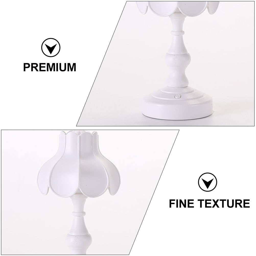 Ukcoco Usb Charging Desk Lamp, Mini Led Reading Light, Nightstand Lamp For Bedroom, Student Dorm, White, 7.08X2.95X2.95 Inch, Plastic