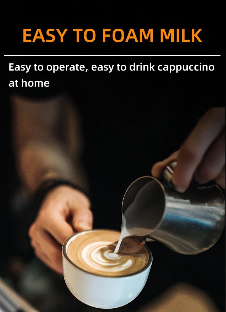 Taolivingmart Milk Frother Handheld For Coffee Electric Hand Blender, Mini Drink Mixer Whisk & Coffee Foamer Wand With Stand For Lattes, Cappuccino, Matcha And Hot Chocolate Kitchen s (Black+ Holder)