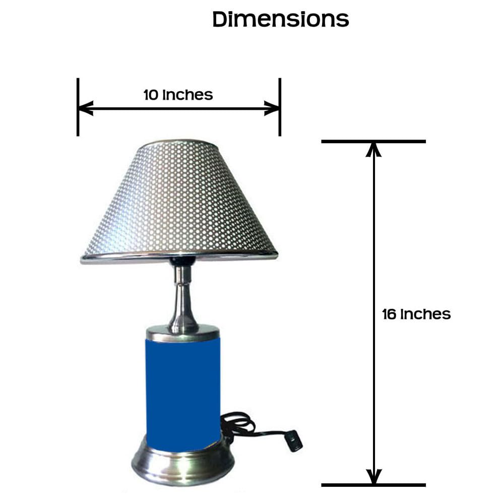 Js Table Lamp With Shade, A License Plate Rolled Into Lamp Body, Mihu, Miami