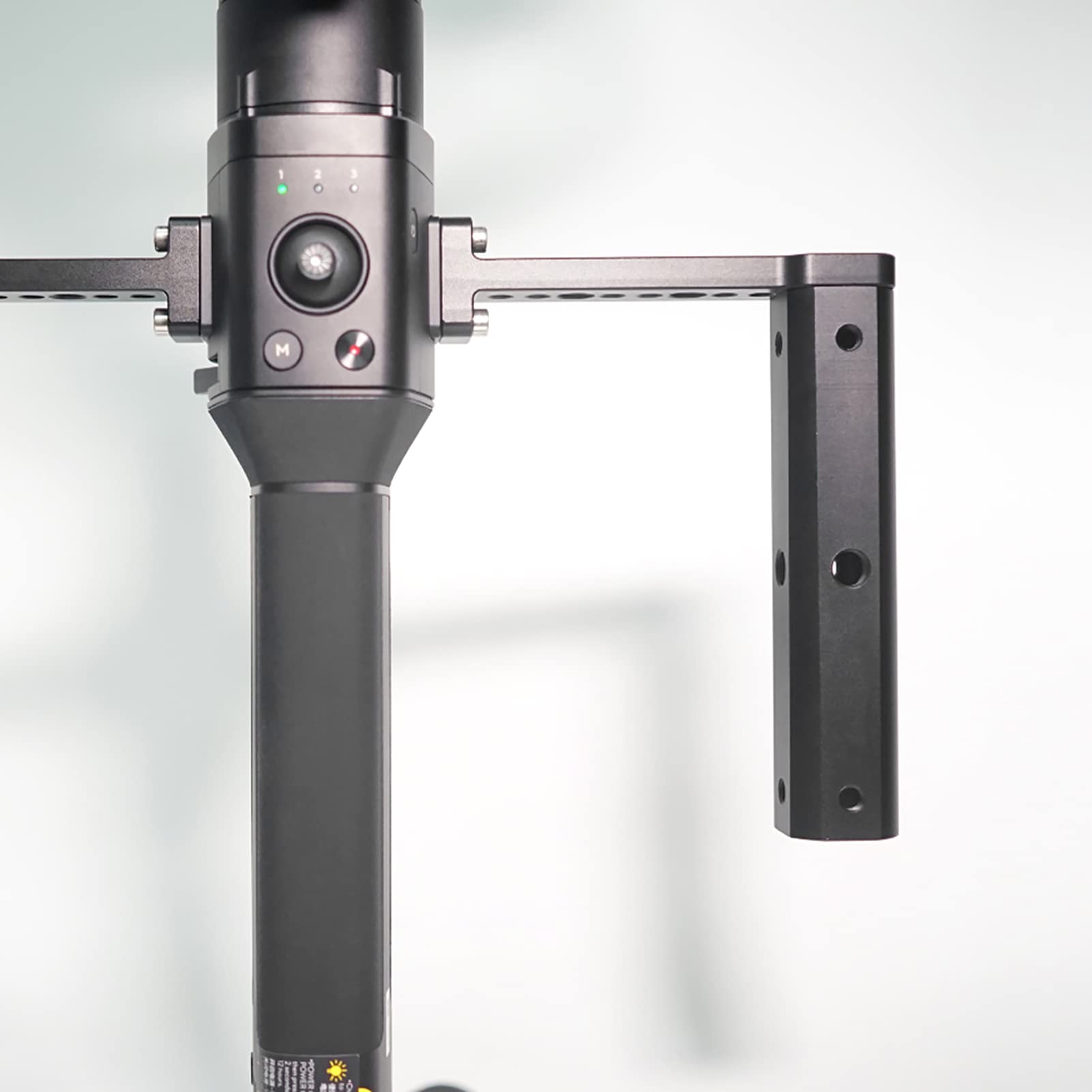 Zunate Side Handle Grip Stabilizer Extension Rod, Aluminium Alloy Extension Rod Holder, Lightweight Top Handle Grip Holder Fit For Ronin S Stabilizer Gimbal