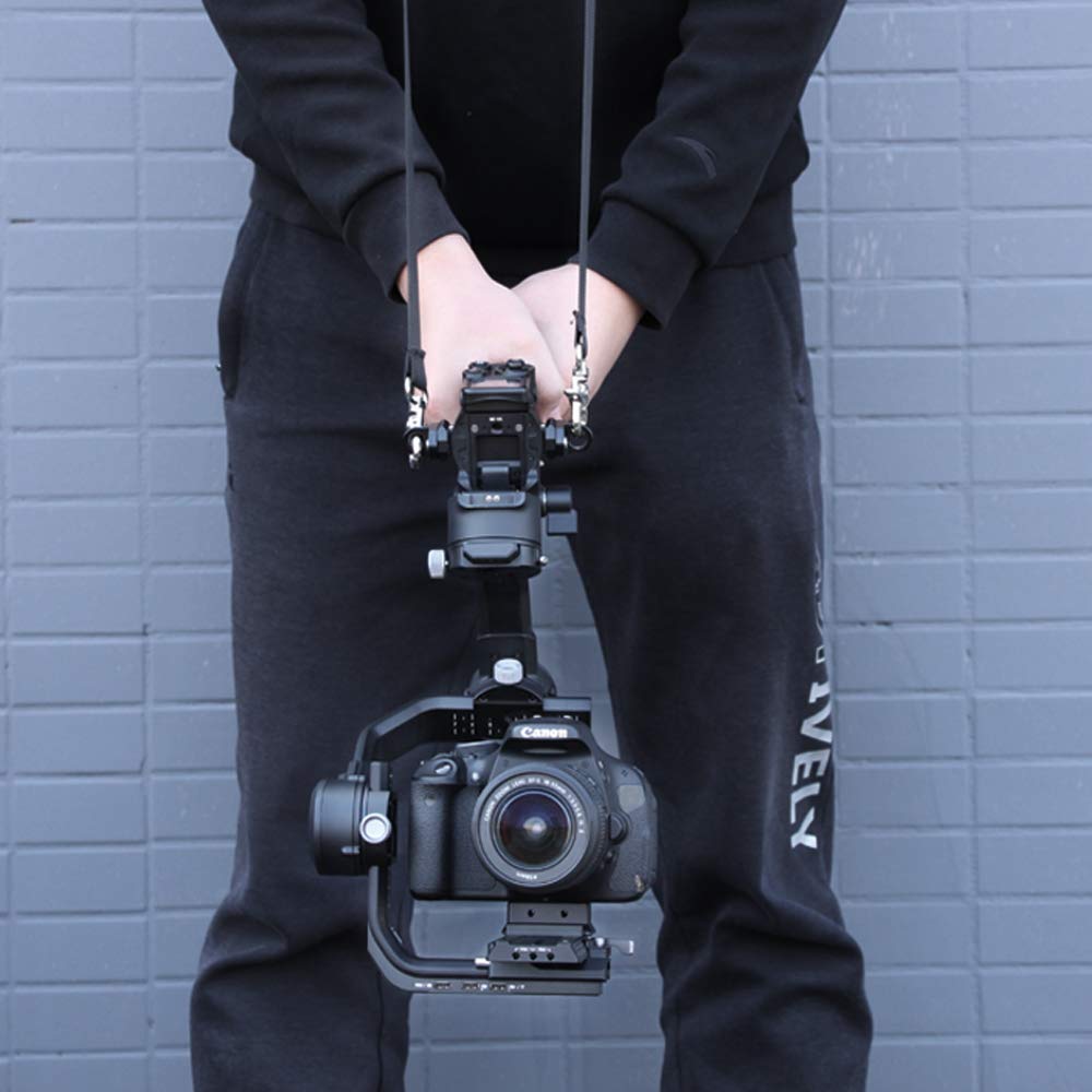Anbee Reliable Shoulder Strap, Stress Relief Lanyard With Dual-Hooks For Dji Ronin Rs 3 / Rs3 Pro/Rs 2 / Rsc 2 / Ronin-S/Ronin-Sc Handheld 3-Axis Gimbal Stabilizer