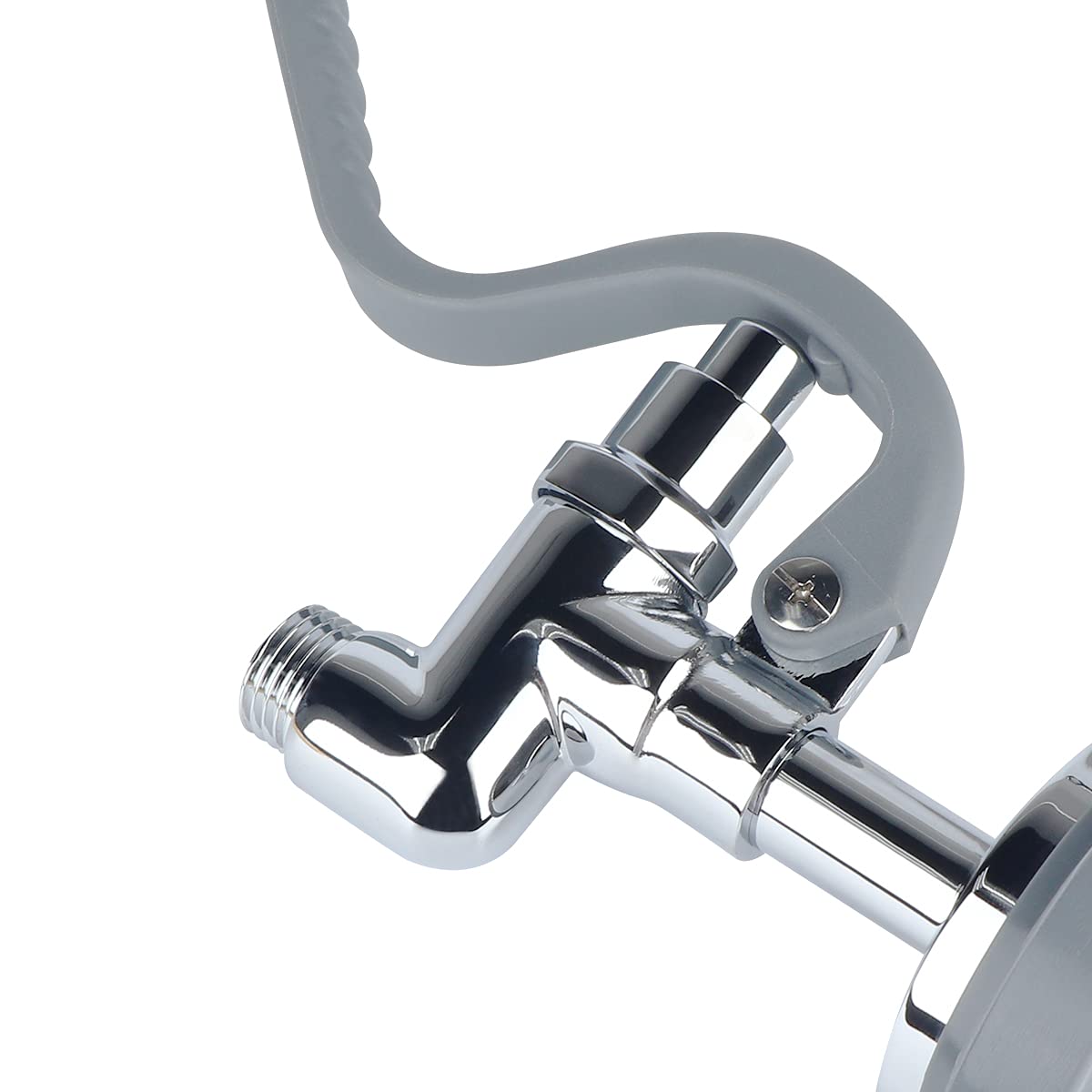 Kwode Pre-Rinse Spray Valve Commercial Sink Faucet Sprayer Head Dish Sprayer Nozzle Replacement Kit For Pre Rinse Kitchen Faucet At Home Restaurant Industrial Kitchens Chrome Polished-Grey