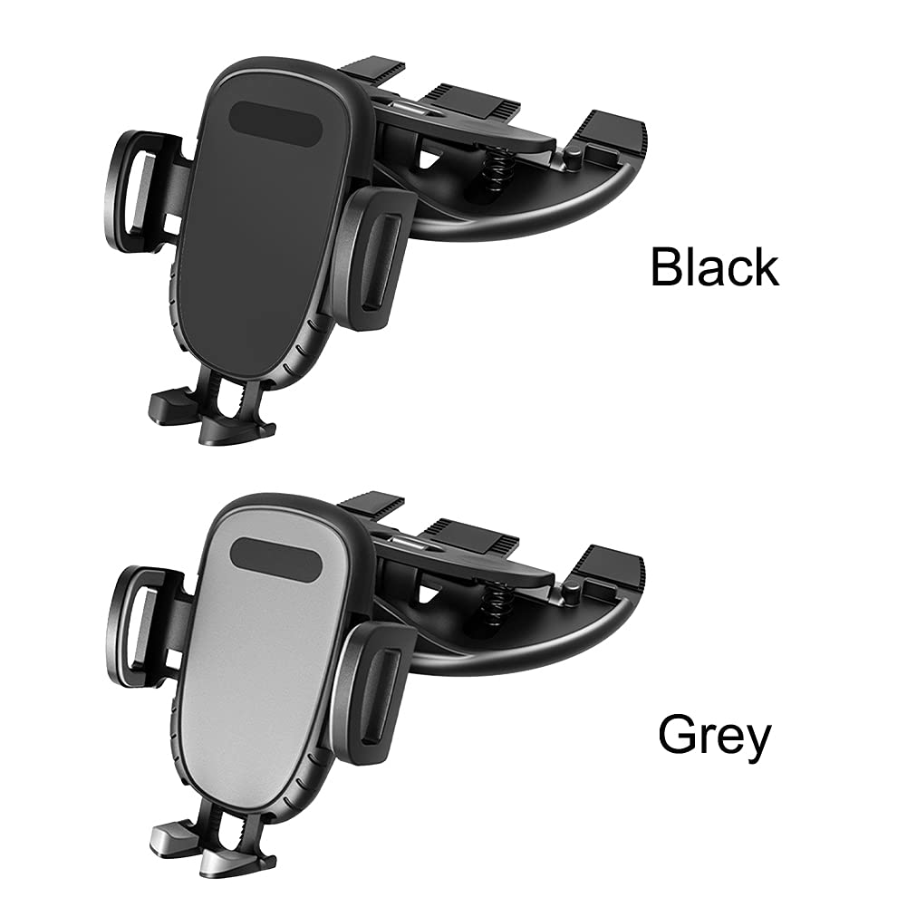 Tookie Car Phone Mount, Universal 360 Rotation Cd Slot Phone Holder, Adjustable Cell Phone Cradle, Compatible With Smartphones 4.7-7.1 Inch