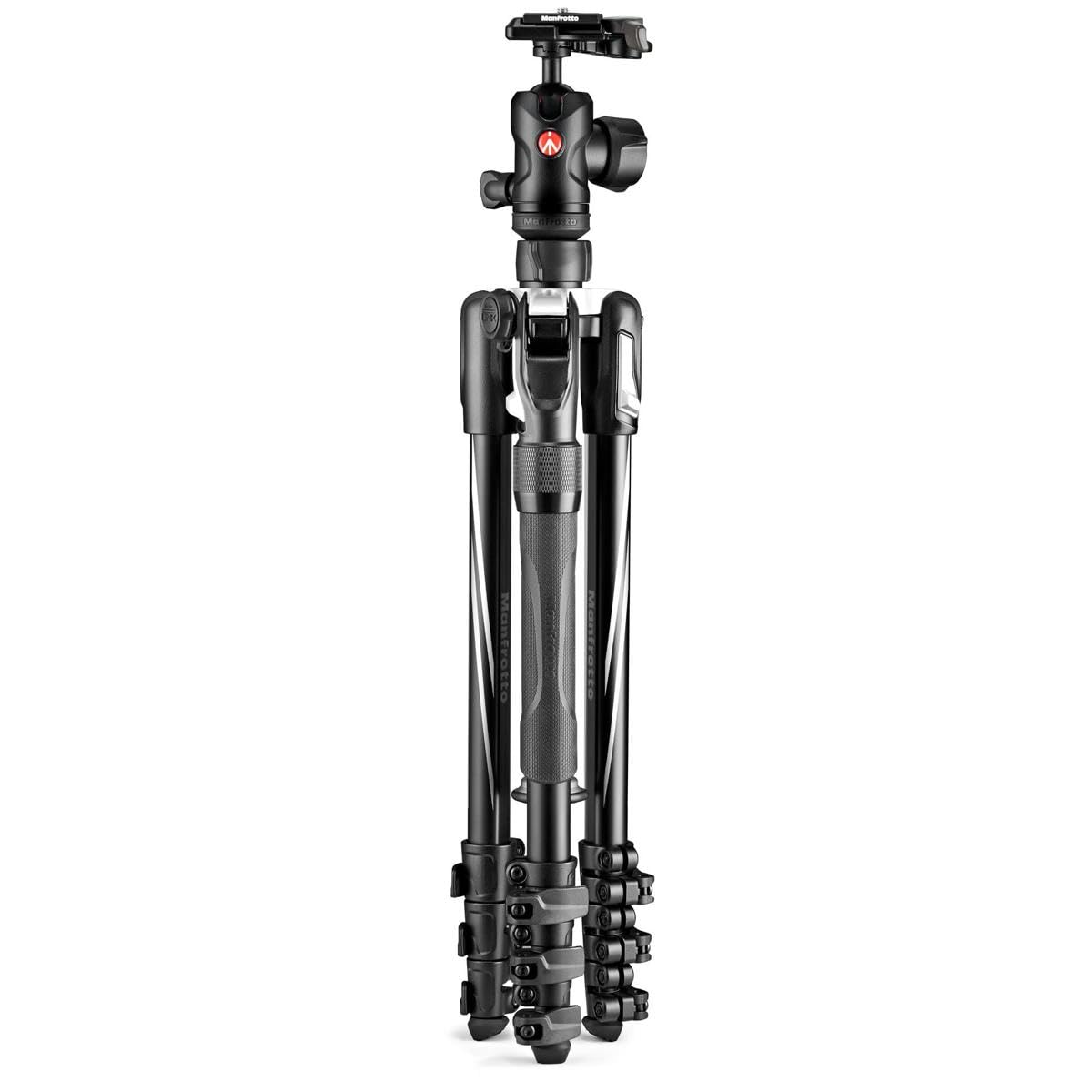 Manfrotto Be 2N1 4-Section Aluminum Tripod/Monopod With 494 Ball Head, Black