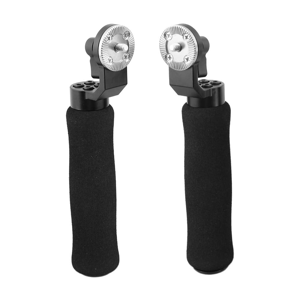 Camvate Ultra Light Sponge Handgrip With Rosette M6 Thumbscrew For Camera Handle Grip(A Pair) - 2254