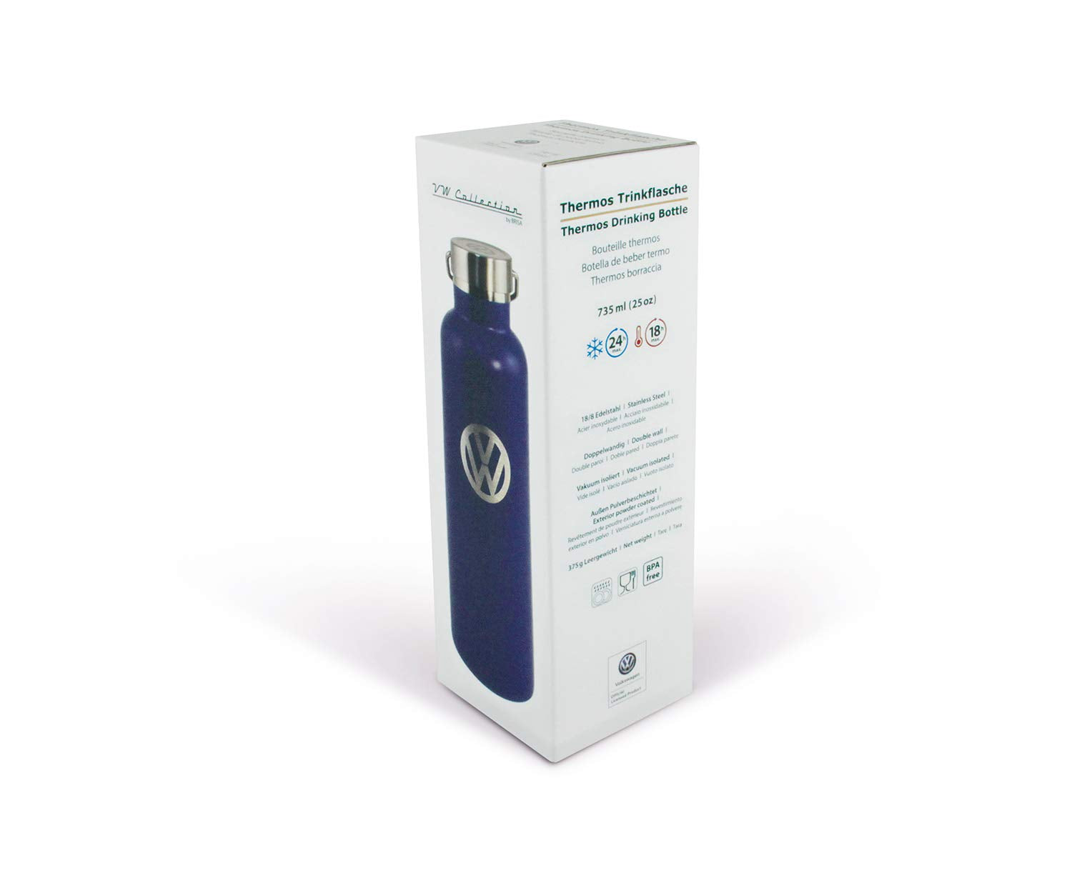 Brisa Vw Collection - Volkswagen Stainless Steel Thermo Insulated Drinking Bottle