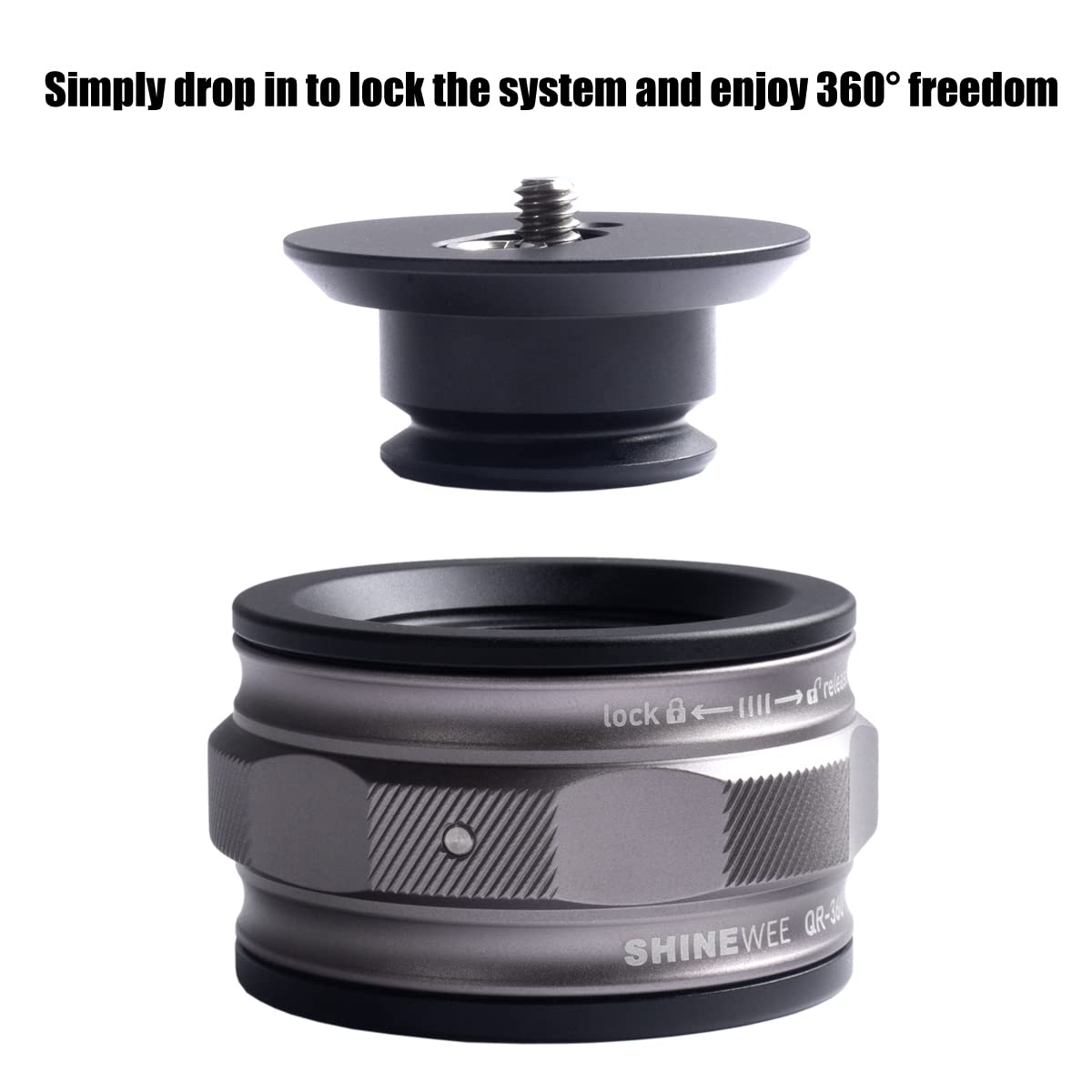 Shiee Camera Extension Pole + Move Quick Release System,360 Degree Qiick Release Pole For Camera,Gimbal