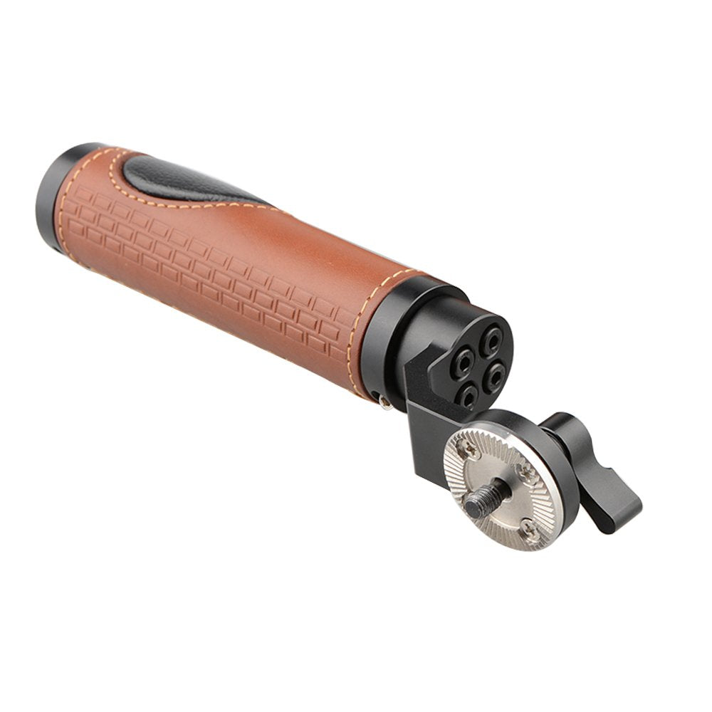 Camvate Handle Grips With Rosette Standard Accessory For Dslr Handle Shoulder Rig(Leather Grip)