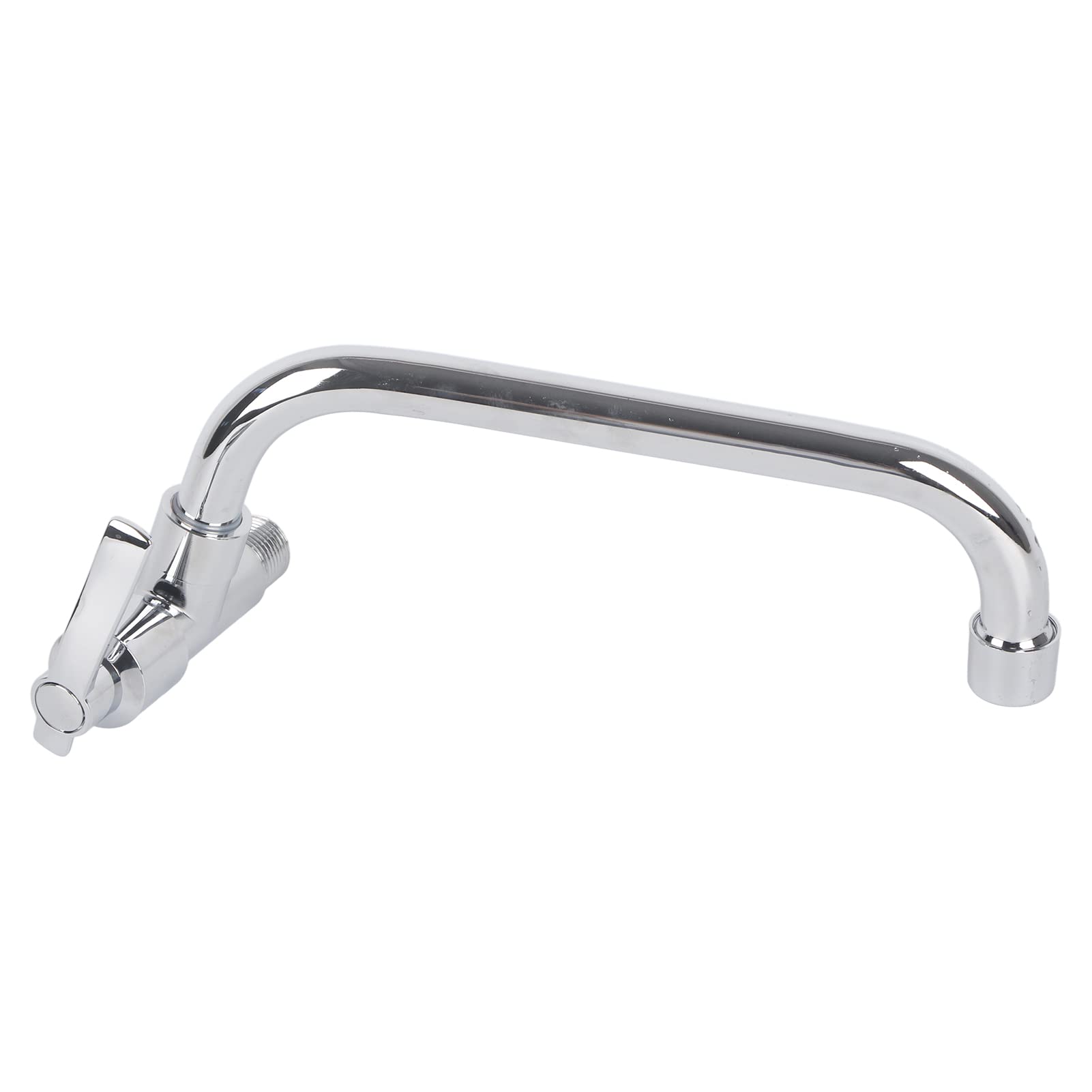 Aunmas Wall Mount Kitchen Faucet, G1/2Inch Pull Down Kitchen Faucet Cold Water Tap Single Washing Basin Sink Faucet For Home Kitchen, 9.8 Inch Silver