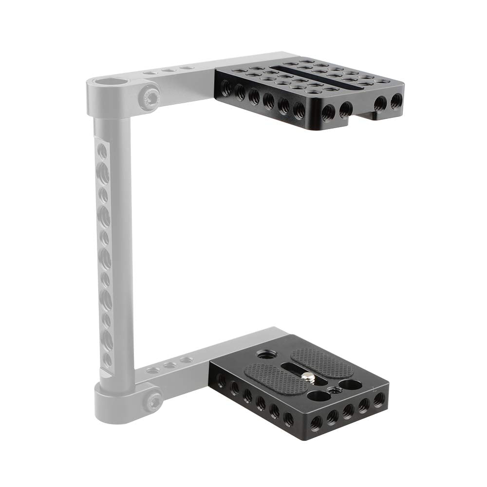 Camvate Universal Top Cheese Plate + Camera Base Plate For Diy Dslr Camera Cage Rig - 2439