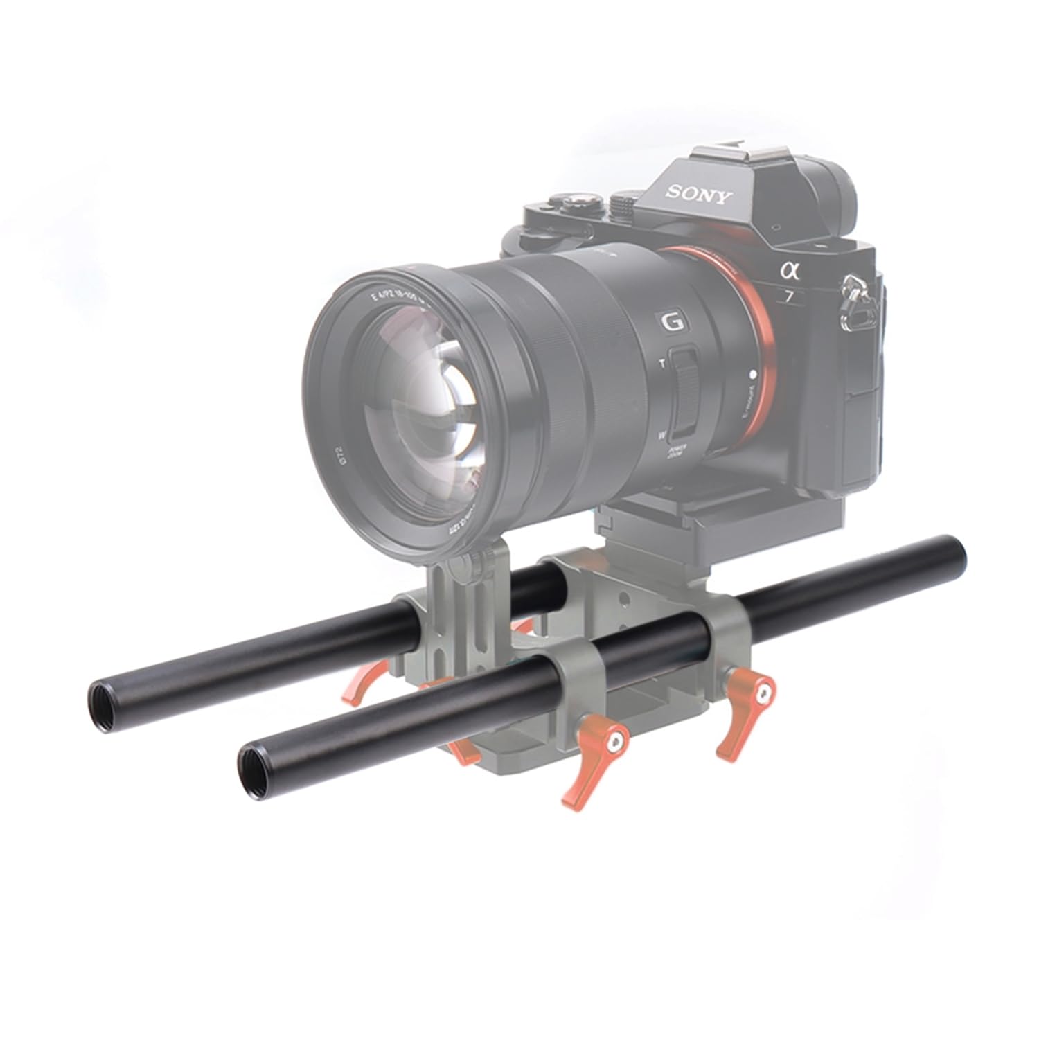 Anntery 15Mm Camera Rods Aluminum Alloy 12Inch Black Rail Rod 300Mm Pack Of 2-A013