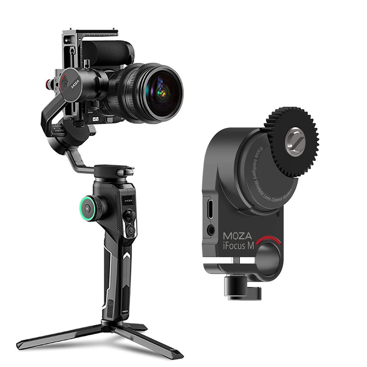 Moza Aircross 2 Gimbal Stabilizer & Ifocus-M Follow Focus Motor (Aircross 2 Gimbal + Ifocus-M)