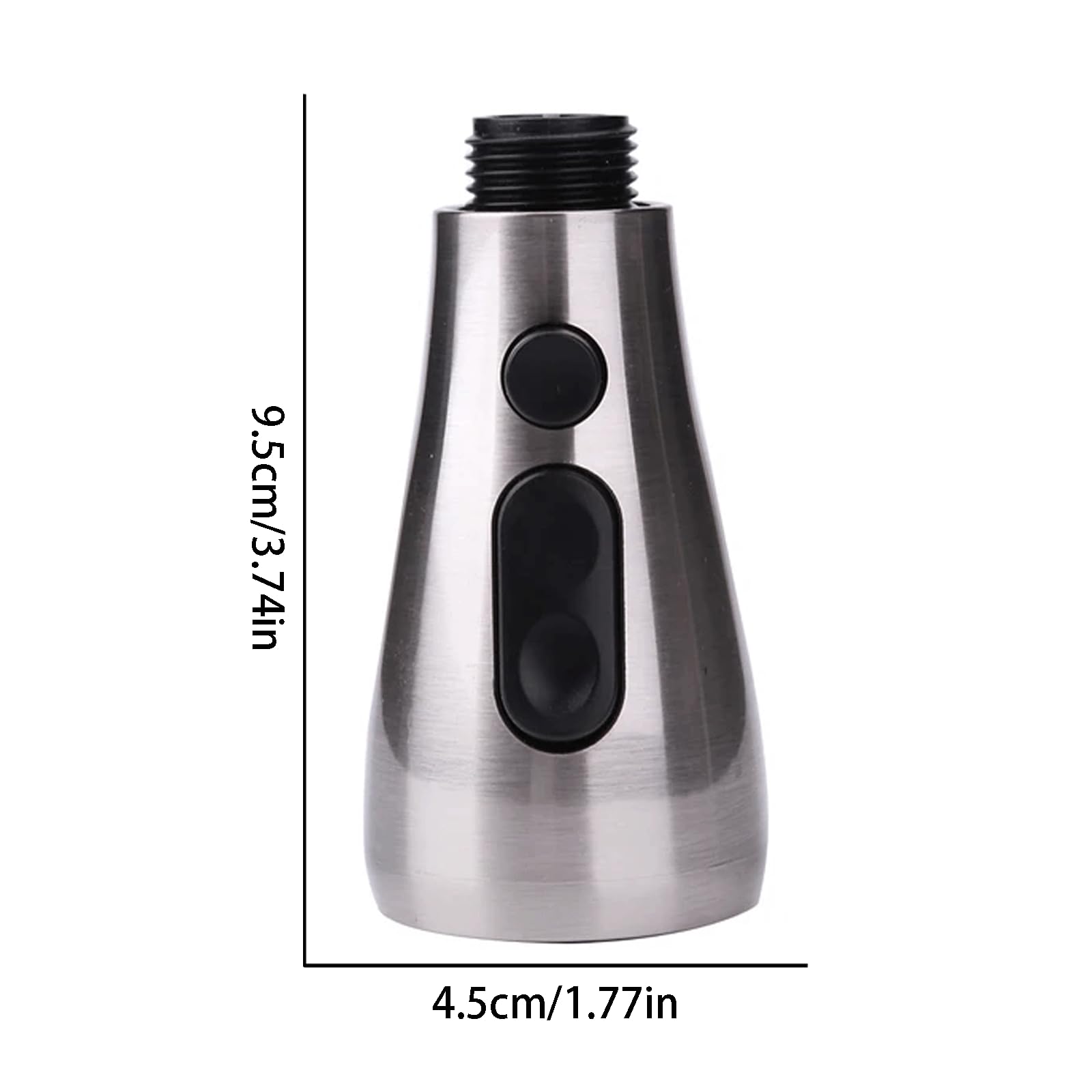 Qusmeiyici Kitchen Faucet Head Replacement With 9 Adapters, Metal Pull Down Sink Faucet Head, 3 Function Sink Sprayer, American Standard Faucet Adapter, Sink Hose Attachment For Faucet, Moen Kohler Delta Faucets