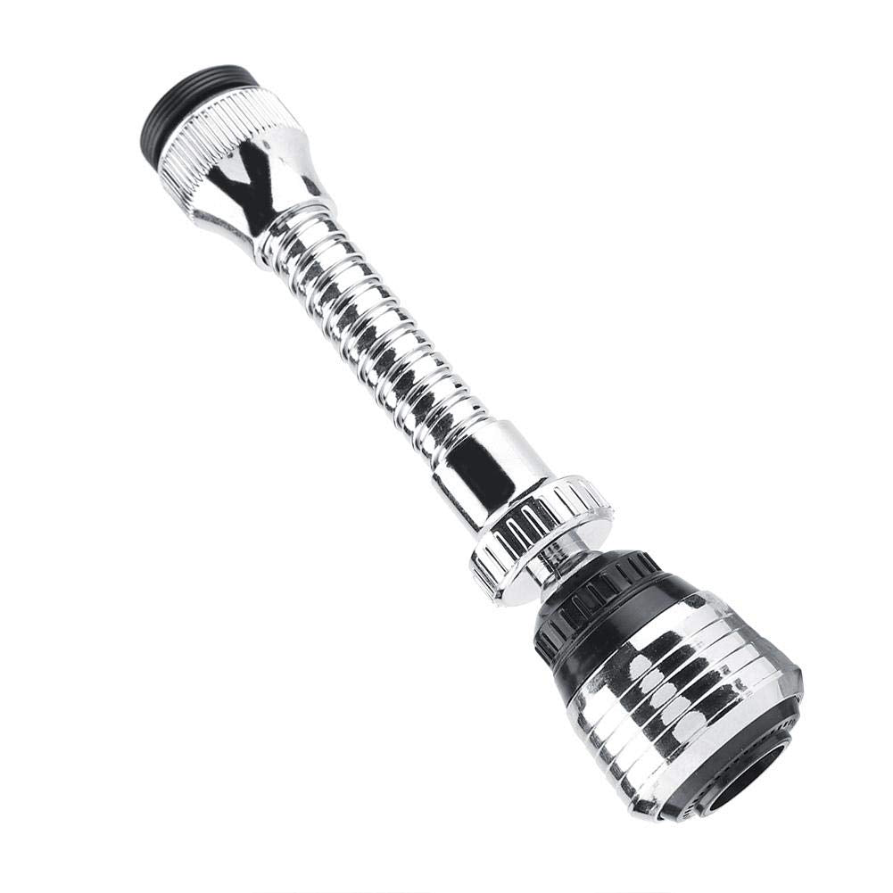 Topincn One-Handle High Arc Pulldown Kitchen Faucet With Water Saving Aerator, 360-Degree Rotary, Duplex Faucet, Spot Resist, Stainless Steel, Stainless Finish