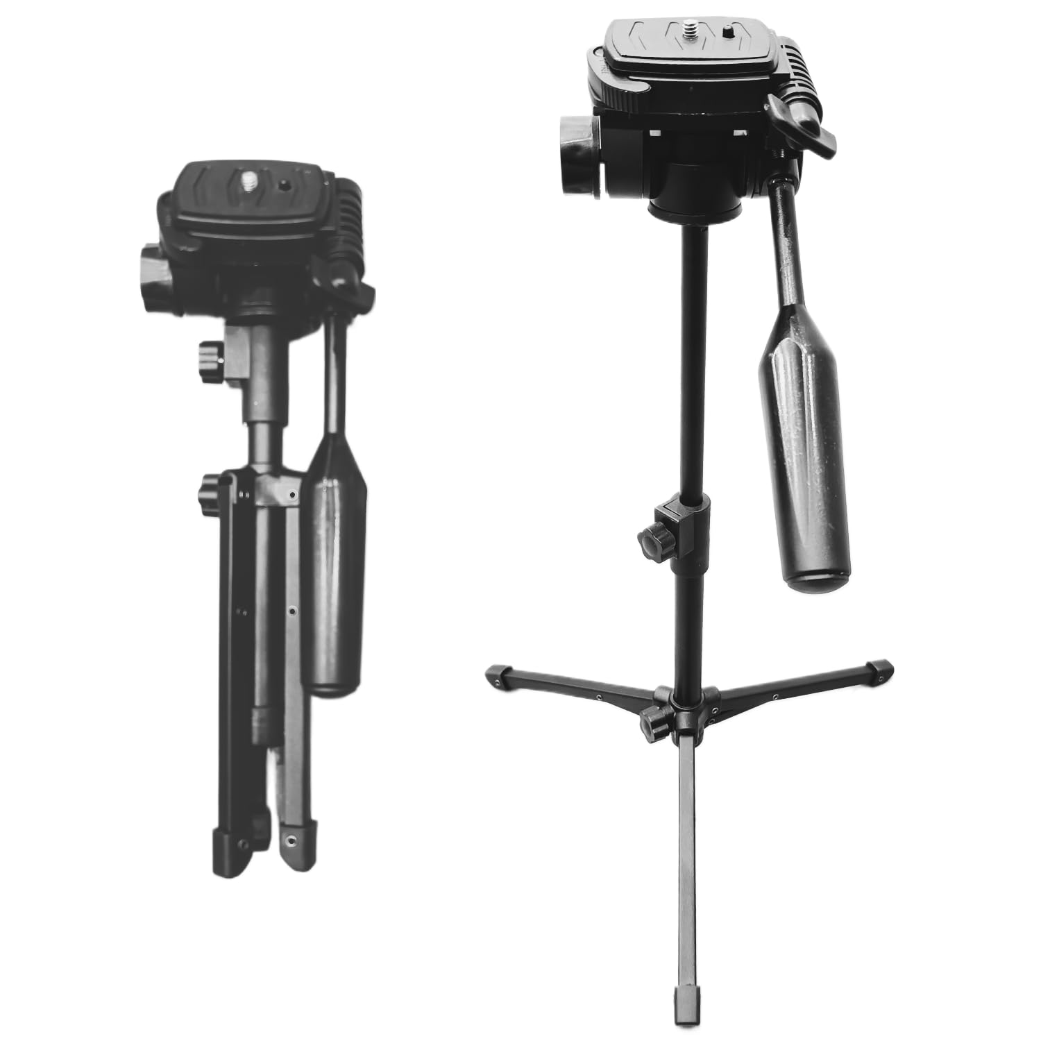 Yki Portable Tabletop Tripod For Spotting Scope Monocular Dslr Camera Binocular, Adjustable Travel Desktop Tripod With 360 Degree Pan Head, Small Aluminum Alloy Holder Stand