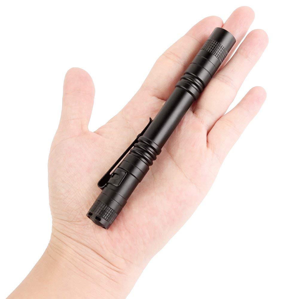 Modoao Led Penlight Flashlight Utility Torch, 4 Pcs 200Lm Penlight Flashlight Utility Torch With Clip Pocket Penlight Portable Emergency Light (4 Pcs)