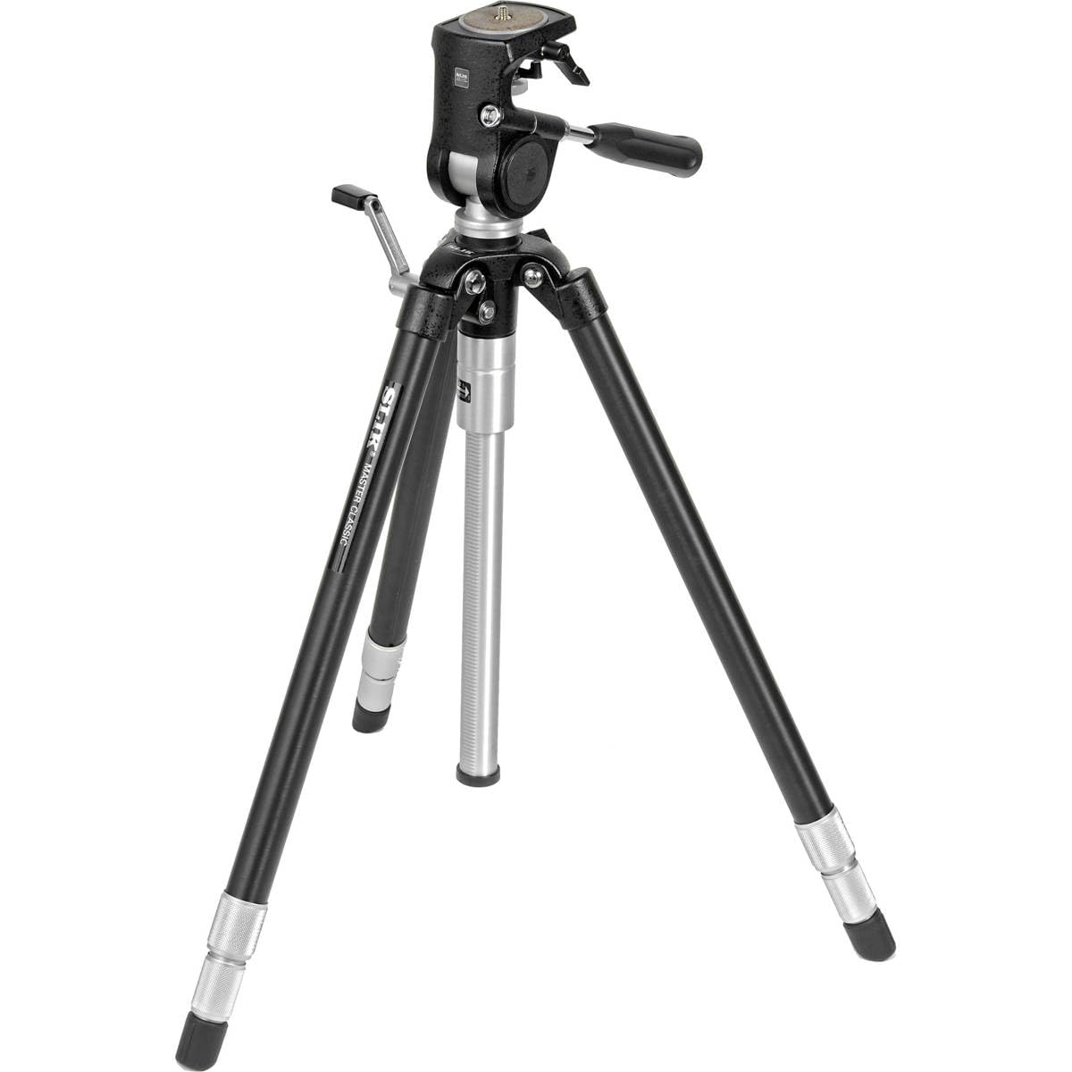 Slik Master Classic Tripod With 2-Way, Pan-And-Tilt Head, For Mirrorless/Dslr Sony Nikon Canon Fuji Cameras And More - Black (616-725)