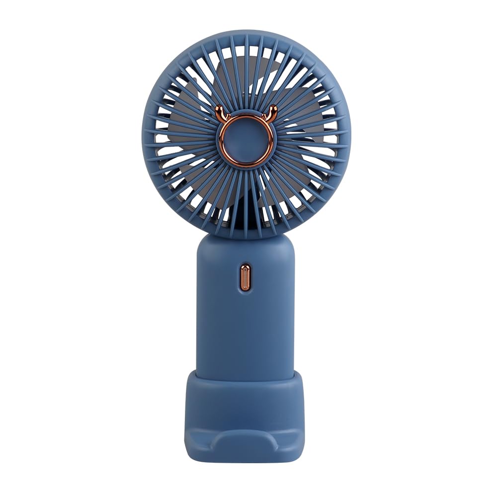 Cute Personal Small Fan, Handheld And Portable Usb Charging Fan With Base, Can Put Desktop - Koospark