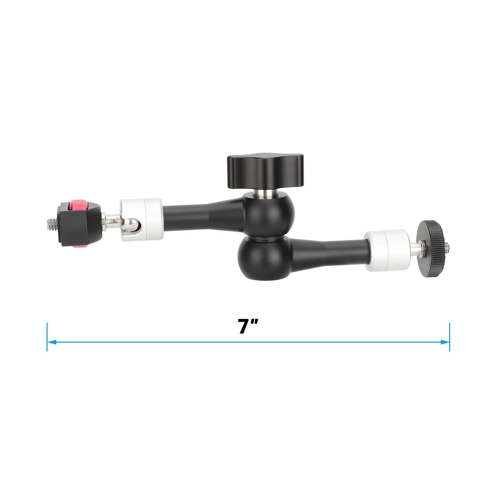 Camvate Articulating Arm (7" - 3433) - Black, 1/4"-20 Screw Mount, Compatible With Monitor, Light, Sound Gear
