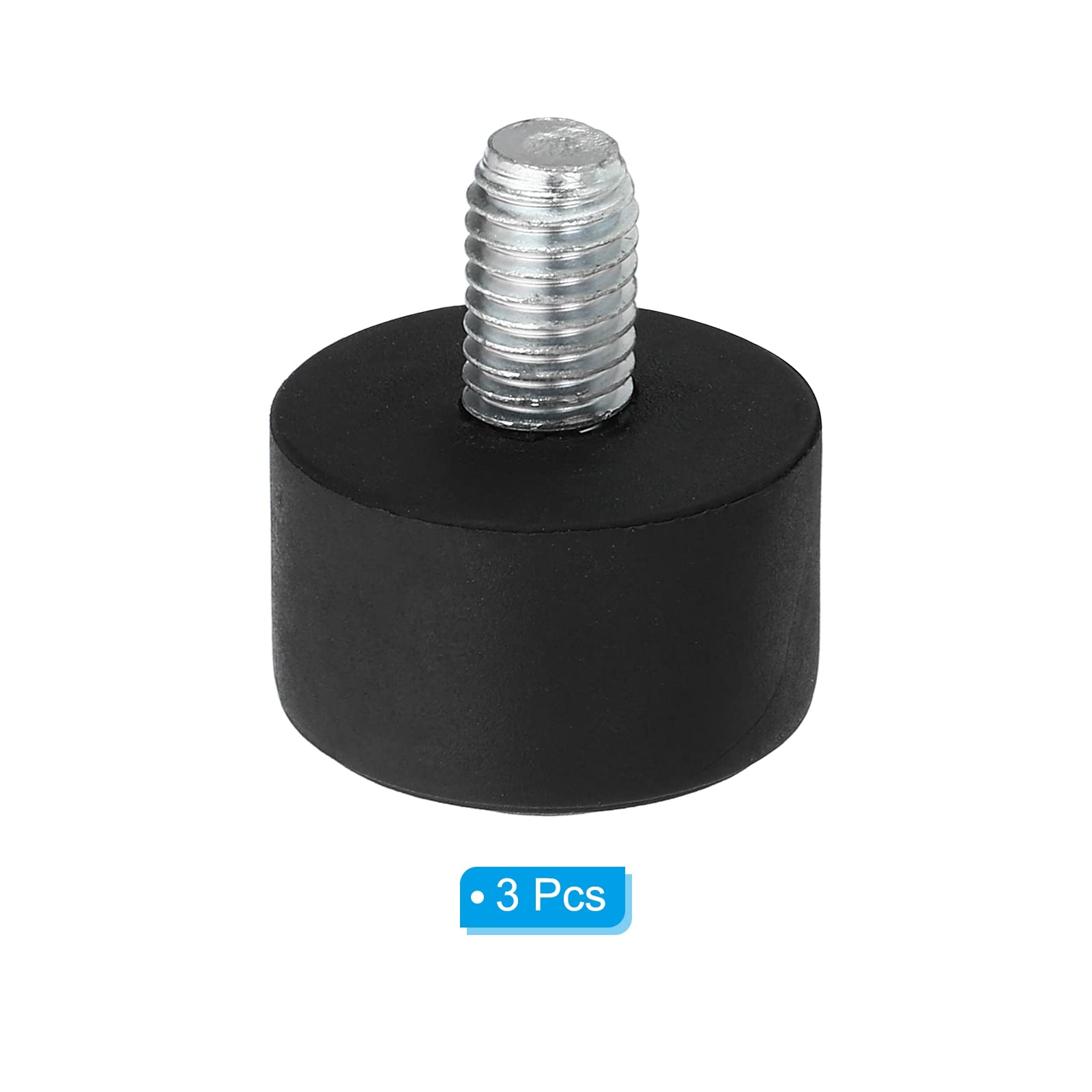 Patikil Universal M8 X 1.2" Rubber Tripod Feet, 3 Pack Anti-Slip Tripod Replacement Parts For Camera Tripods Monopod, Black