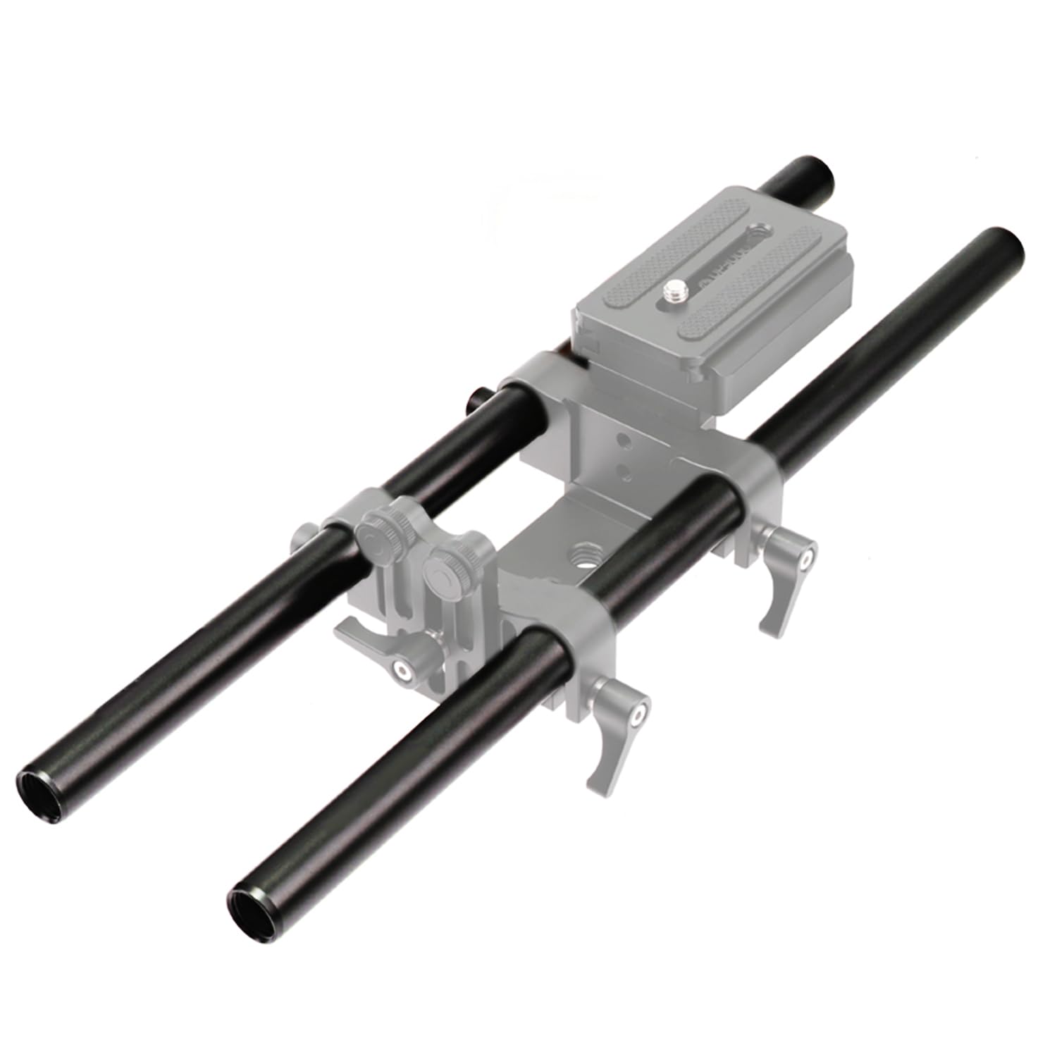 Anntery 15Mm Camera Rods Aluminum Alloy 16Inch Black Rail Rod 400Mm Pack Of 2- (A014-16 Rod-400Mm)