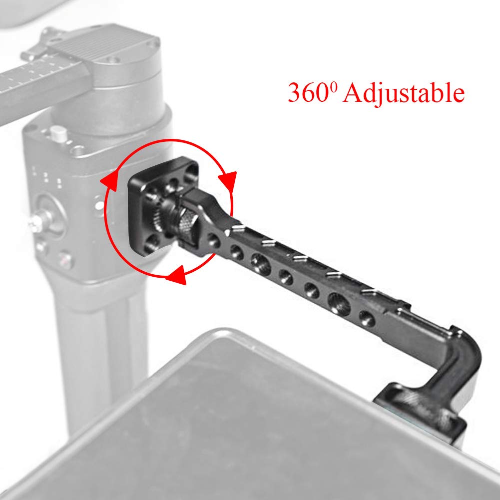 Agatige Monitor Expansion Bracket, 360 Degree Adjustable Monitor Expansion Bracket Adjustable Stand Support Adapter Monitor Arm Holder For Ronin S Sc Stabilizer