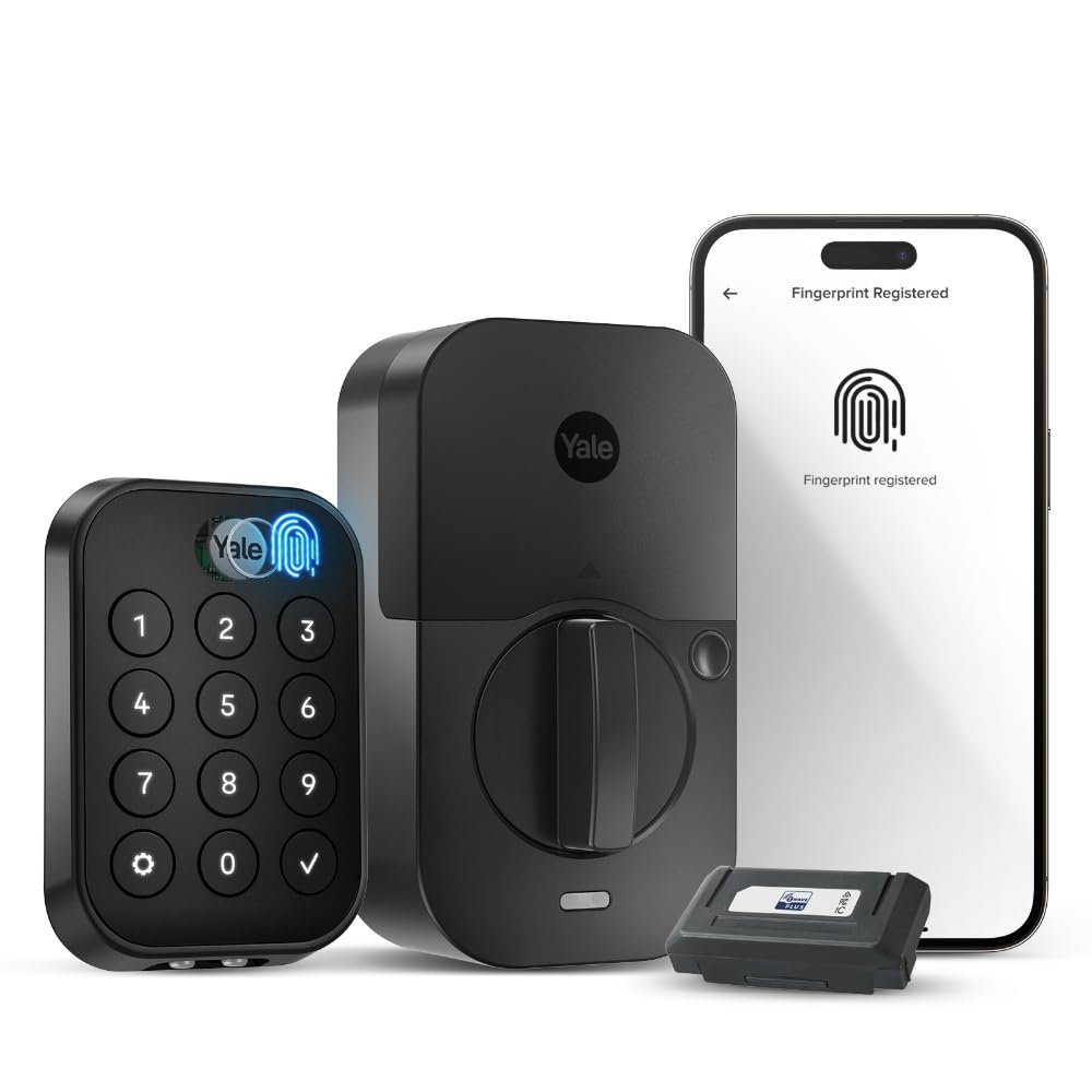 Yale Assure Lock 2 Touch Deadbolt, Black Suede Key- Smart Entry Door Lock With Z-Wave (Zw3) Connected Touchscreen Keypad For Code Entry And Remote Access, Yrd430-F-Zw3-Bsp