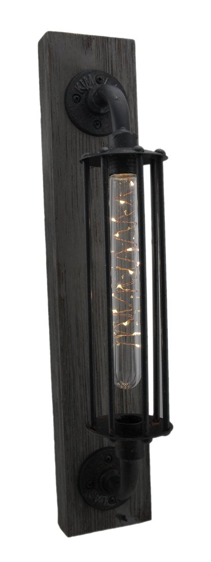 Deco 79 Metal Geometric Room Accent Lamp Battery Operated Table Lamp With Included Fixed Led Light, Lamp 4" X 6" X 20", Black