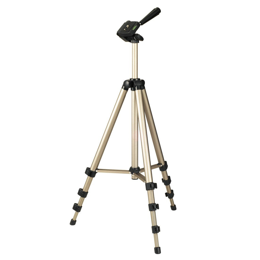 Hama Star 700 Ef Lightweight Camera Tripod With 3-Way Head Photo Tripod, 42.5-125Cm Height Includes Carrying Case Suitable For Slr & System Cameras Champagne