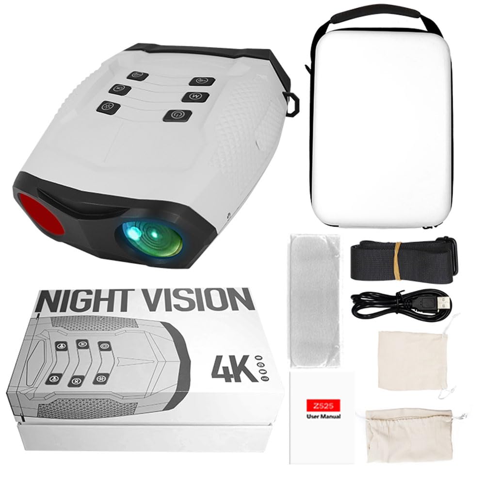 Wheyda Night Vision Goggles, 48Mp Full-Color 4K Night Vision Binoculars, 8X Digital Zoom And 1968Ft Viewing Range, 3" Screen With 32Gb Tf Card,Backlight Button For Camping Hunting