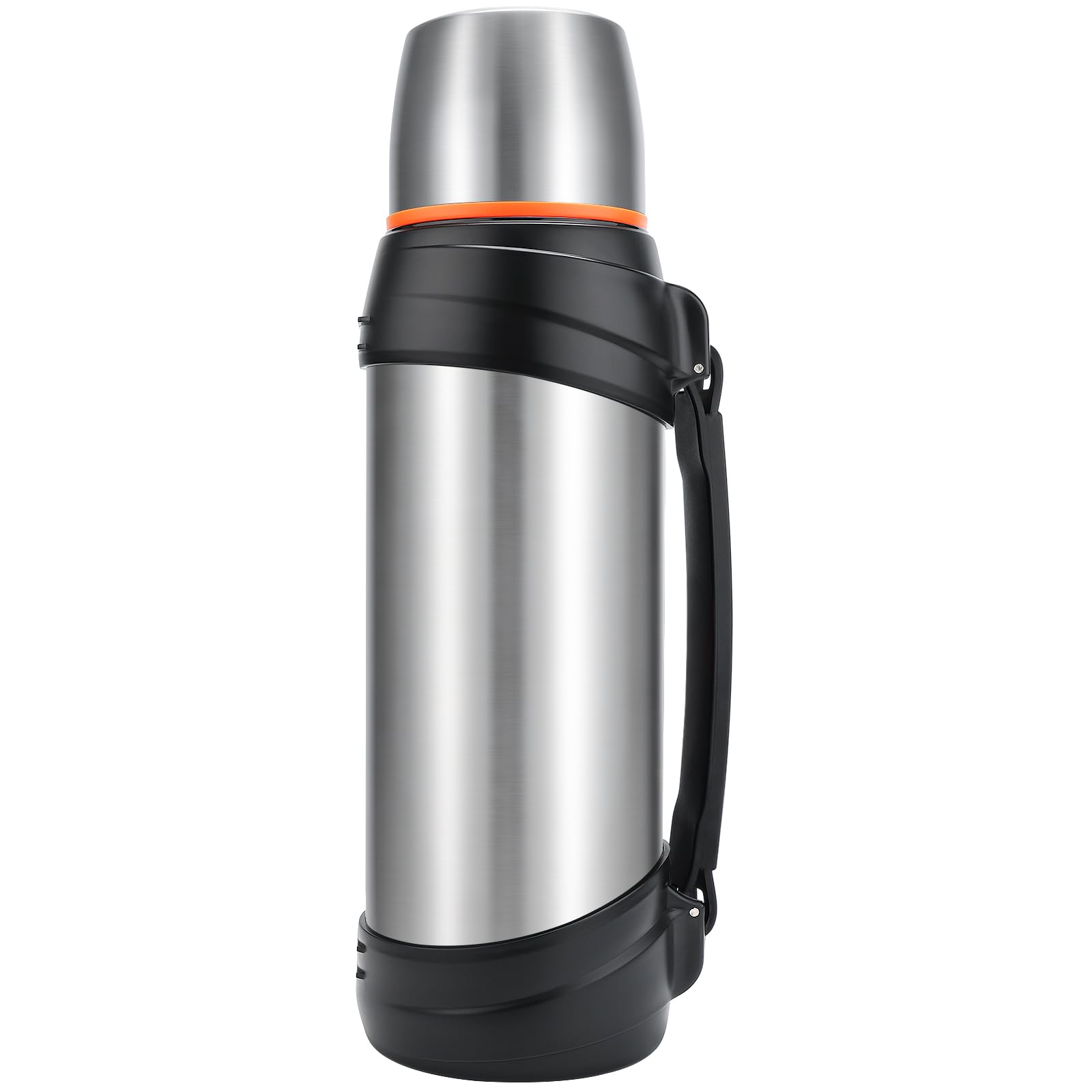 Large Thermosflask- 85Oz Stainless Steel Insulated Bottle For Travel With Cup - 2.5L