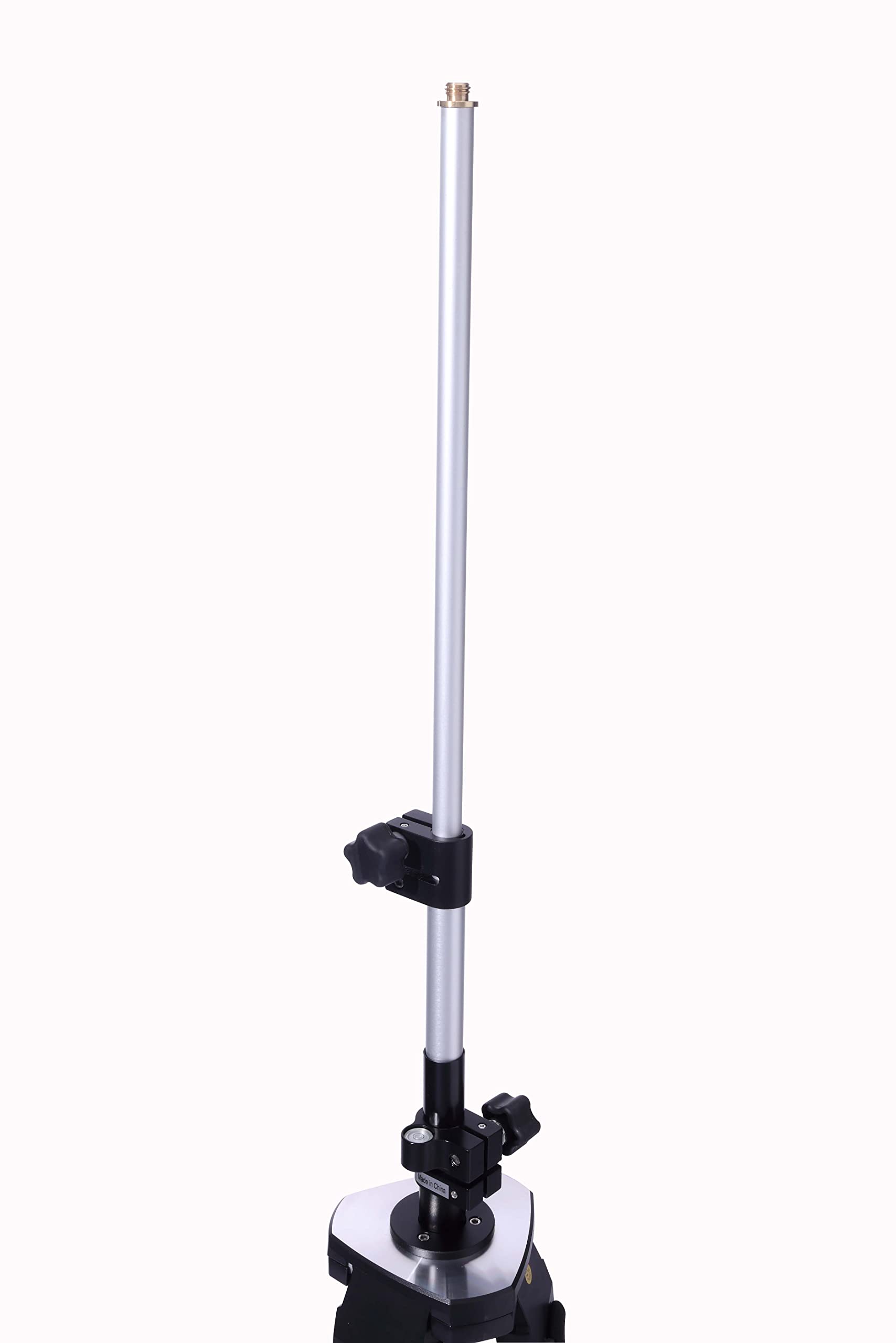 Adirpro Aluminum Surveying Tripod With Telescopic Extensions Pole For Gps Antenna Or Machine Control Applications - Telescoping Legs Extends Up To 13 Feet - Yellow