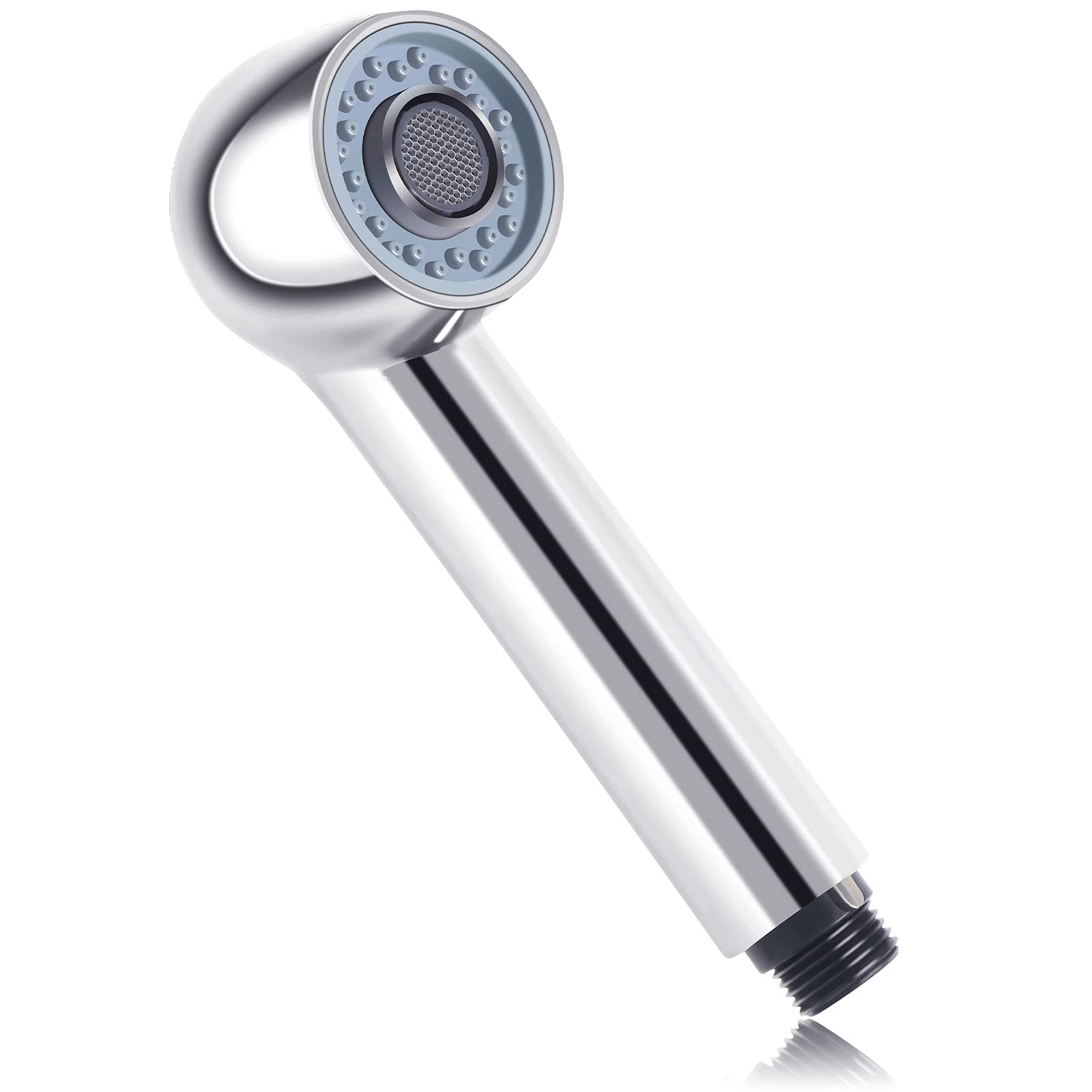 Droutti Pull Out Spray Head Bathroom Kitchen Sink Pull-Down Faucet Universal Replacement Part 2 Function Kitchen Sink Faucet Sprayer Head For Bathroom Kitchen Polished Nickel (Brushed Nickel)