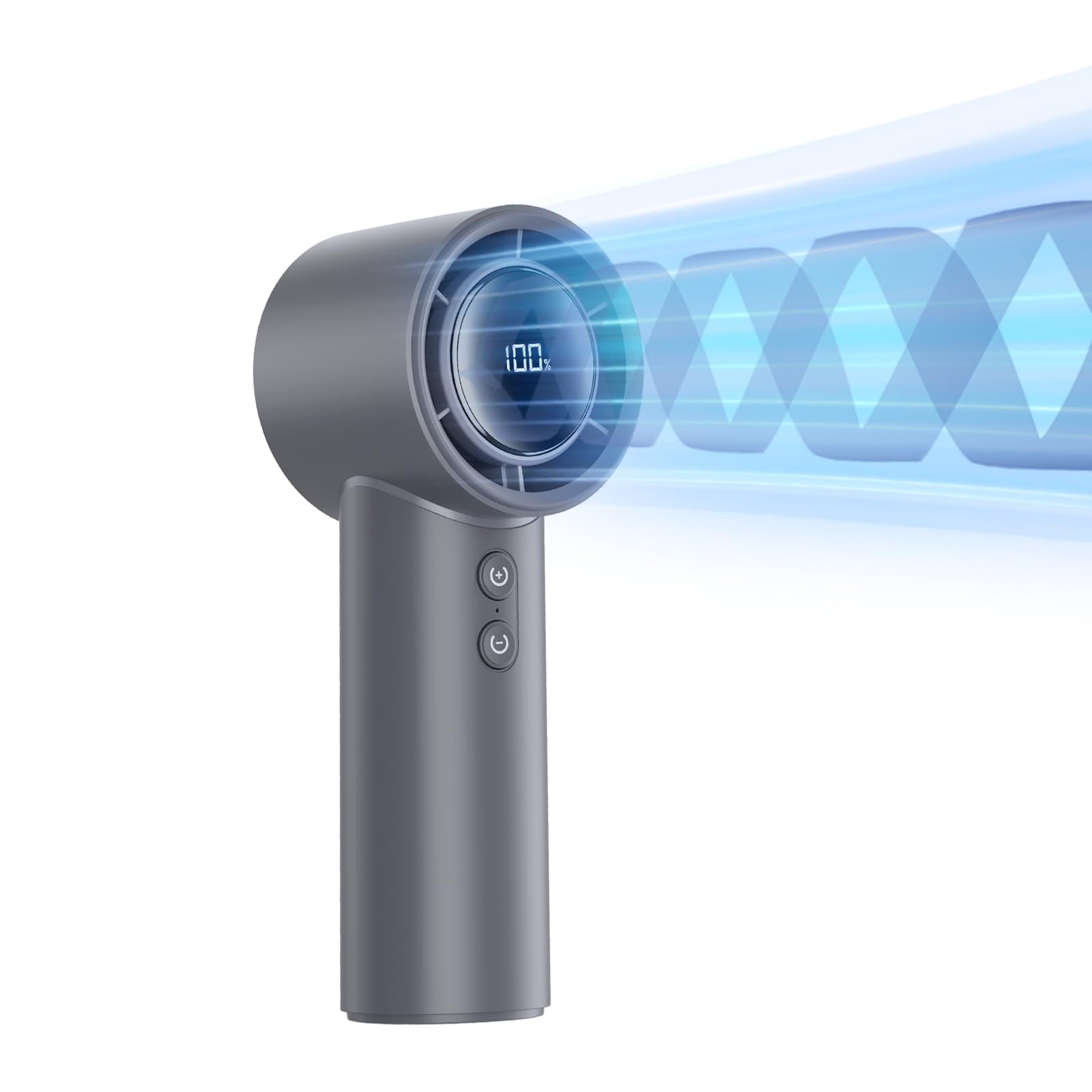 Otpeir Portable Fan, Turbo Handheld With Adjustable Speed(1-100), 4000Mah Battery Rechargeable - Koospark