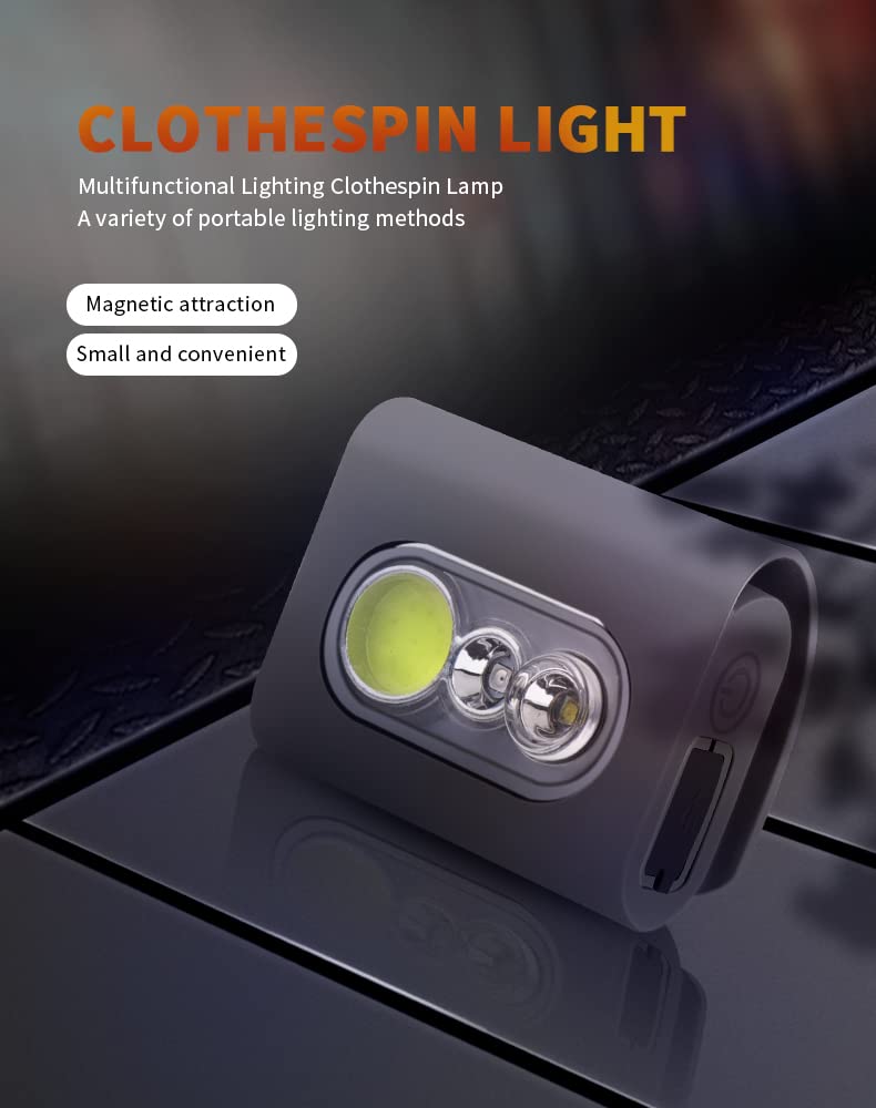 Nucwo Clip On Night Light 2000 Lumen Safety Jogging Led Running Light With Strong Magnetic Clip,Usb Rechargeable Night Lights Addon To Reflective Vest For Runners,Joggers,Dog Walking,Running Gear