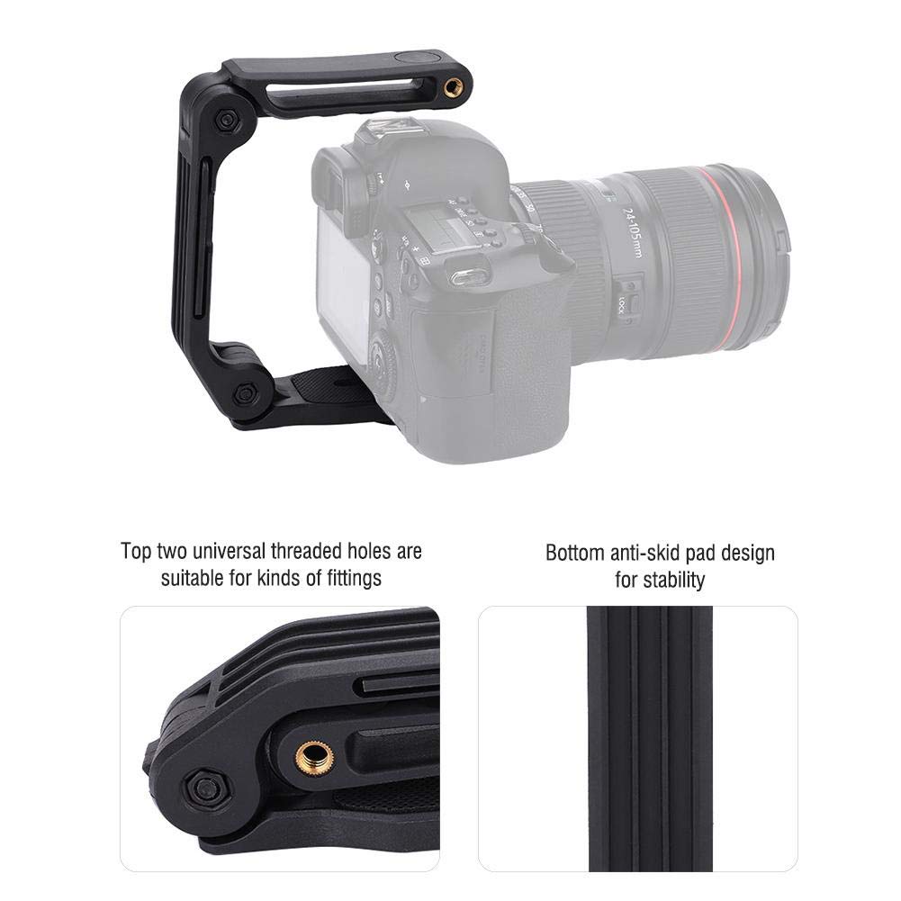 Vbestlife Extension Stabilizer Holder Grip For Dslr Digital Camcorder, Video Filming Camera Protective Handle With Universal Microphone Flash External Screw Hole
