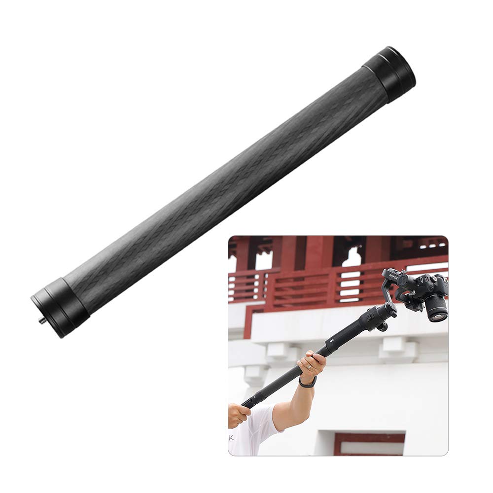 Bortt Stabilizer Extension Rod Professional Stabilizer Extension Pole Stick Rod Monopod Carbon Fiber With 1/4 Inch Screw 35Cm Long For -S Crane 2/3 Ak4000/ Ak2000 Moza Air 2