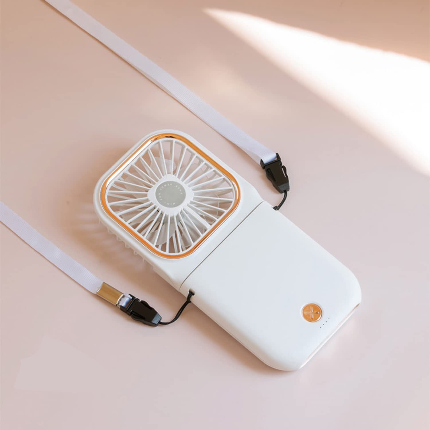 Handheld Quiet Mini Fan,Portable Foldable Desk Fan With 3000Mha Battery Powered And Rechargeable - Koospark