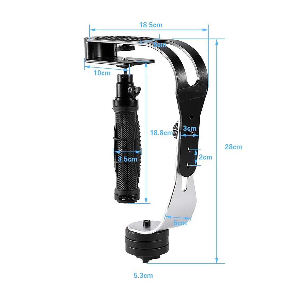 Yunir Pro Handlded Video Dslr Camera Stabilizer, 2.1Lbs Payload Anti Slip Steadycam Video Stabilizer For Action Camcorders, Dslrs, Hd Dslrs, Etc.
