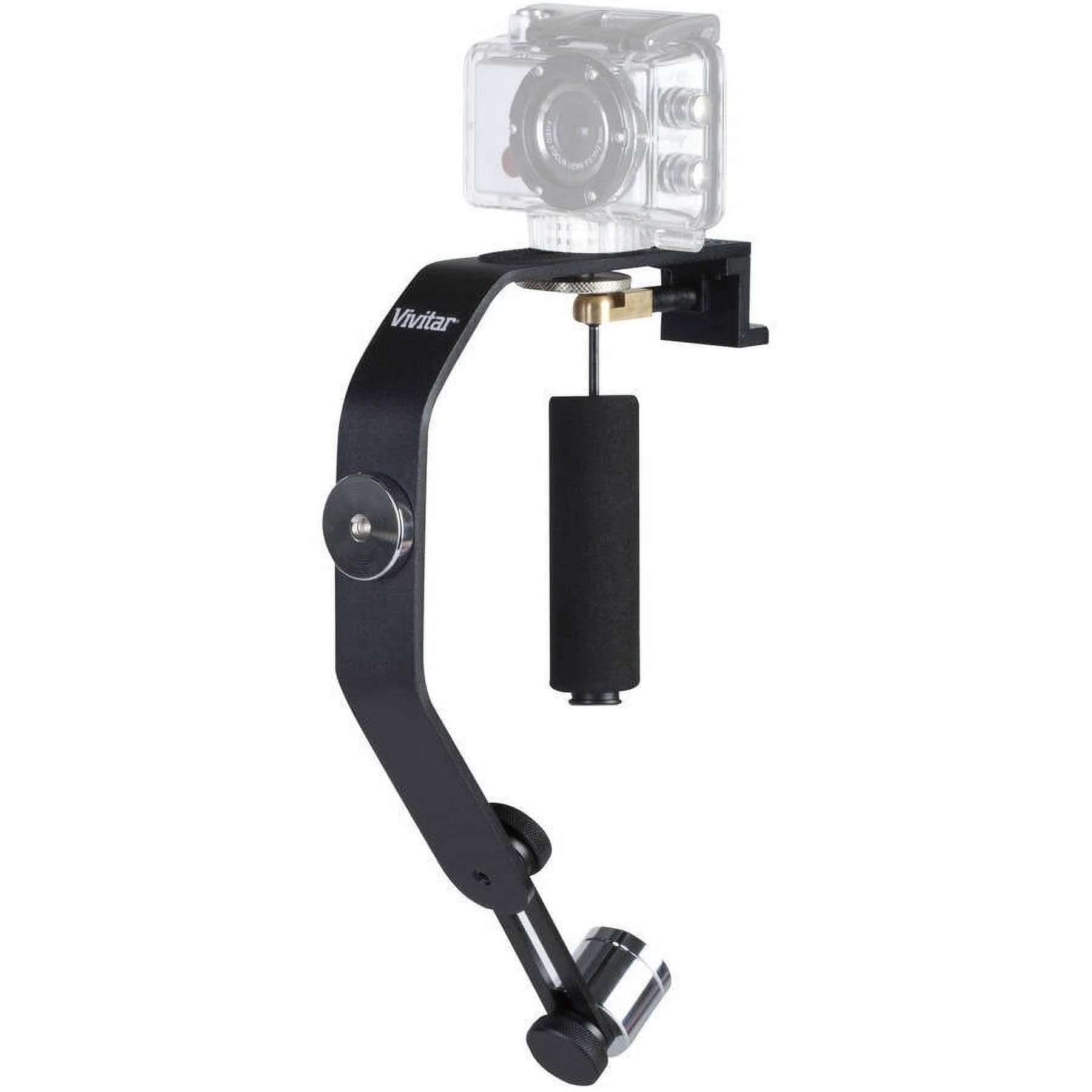Optura Hd Optics Mini Action Cam Stabilizer Black For For Gopro, Smartphones, Cameras & Camcorders With Smartphone Holder & Adapter For Gopro