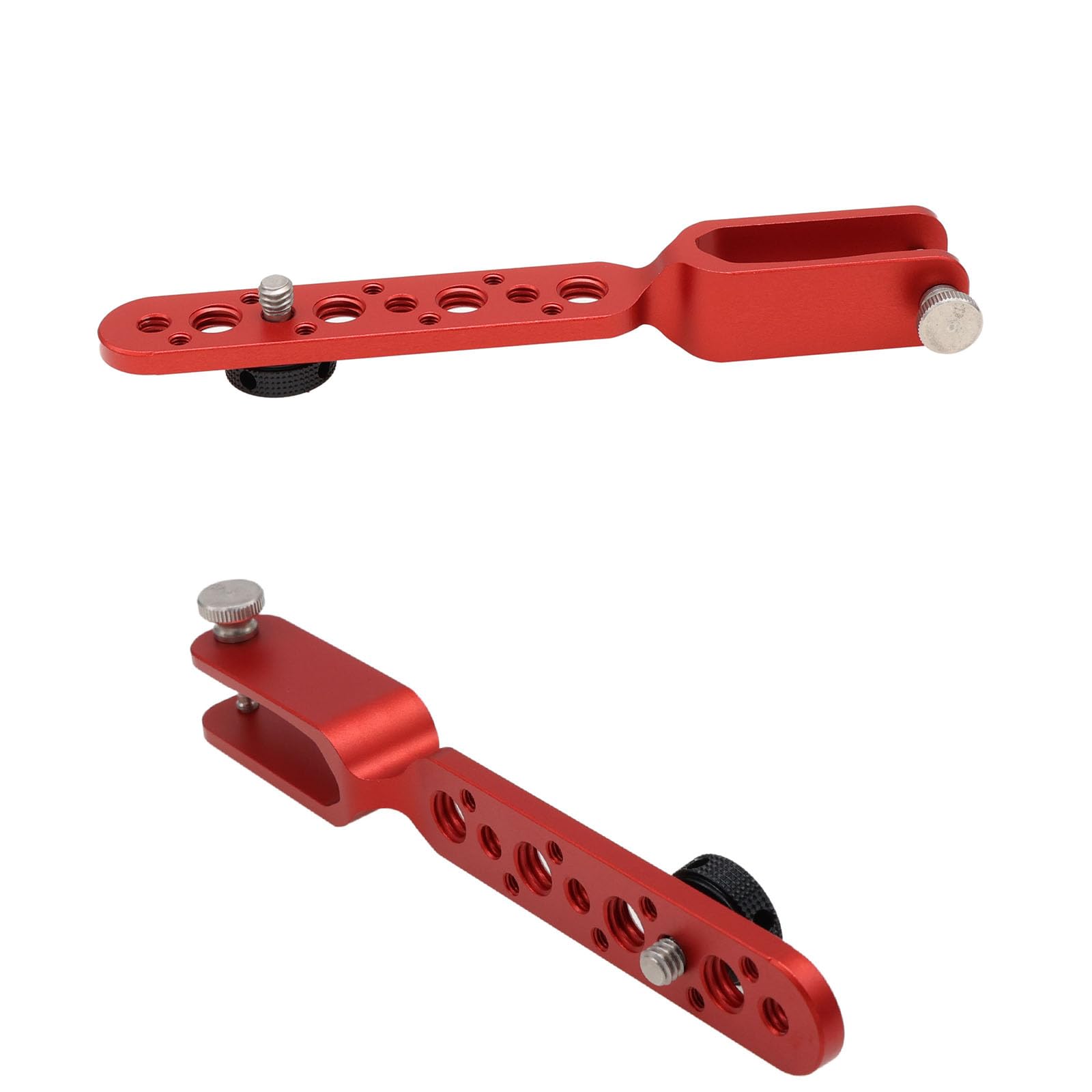 Hangton Expansion Arm Bracket For Dji Ronin 2 Gimbal Tilt Axis To Dji Teradek Bolt Bond Vaxis Video Transmission Transmitter Receiver, 1/4"-20 3/8"-16 M3 Threads Red